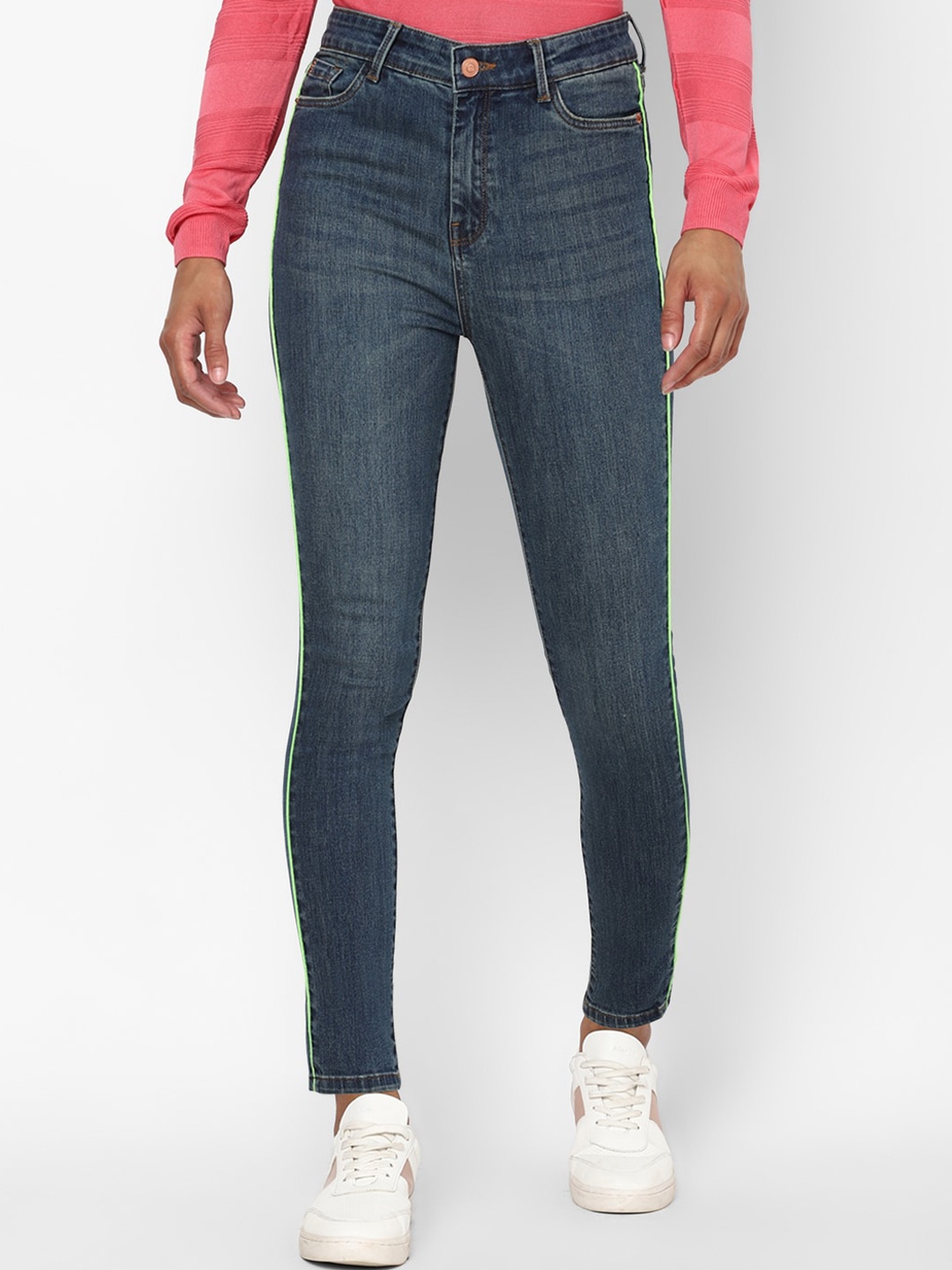 

Allen Solly Woman Women Navy Blue Skinny Fit Light Fade Jeans