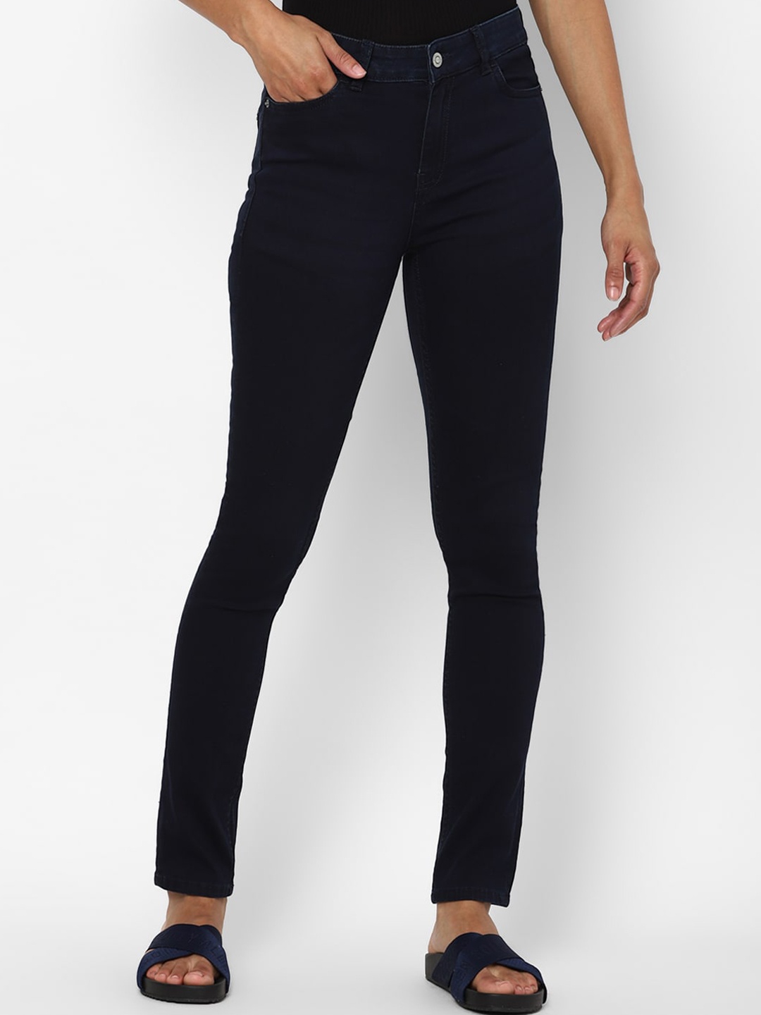 

Allen Solly Woman Navy Blue Slim Fit Jeans