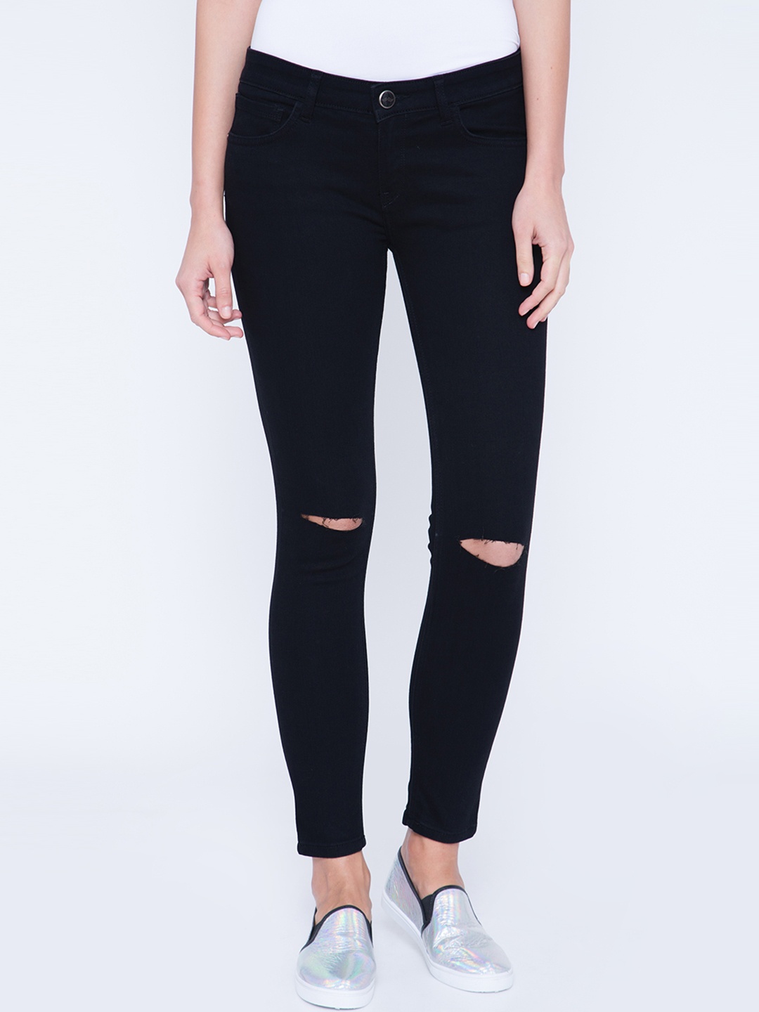 

Tokyo Talkies Women Black Super Skinny Fit Stretchable Jeans