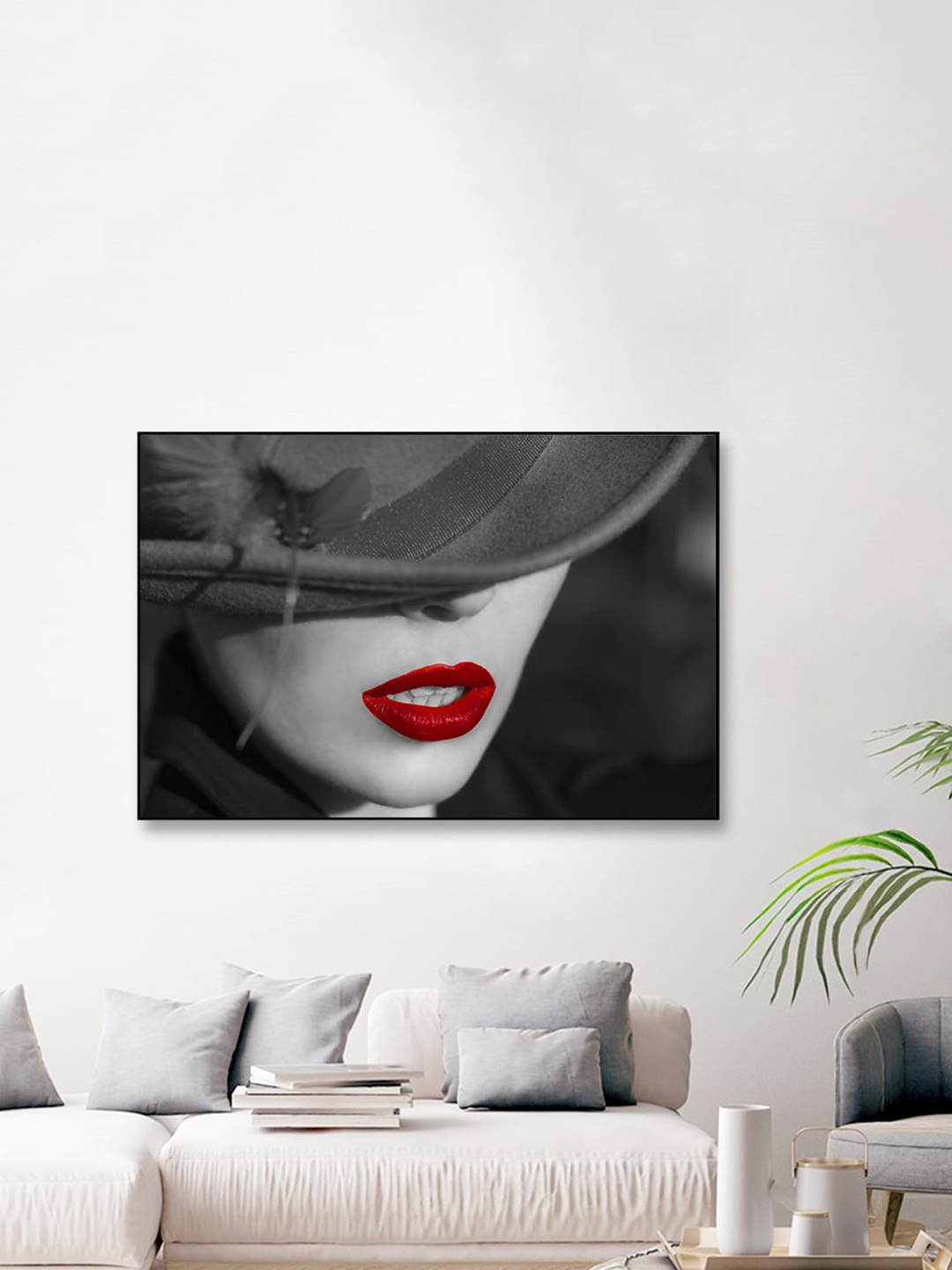 

WALLMANTRA Multicoloured Modish yet Modest Framed Canvas Wall Painting, Multi