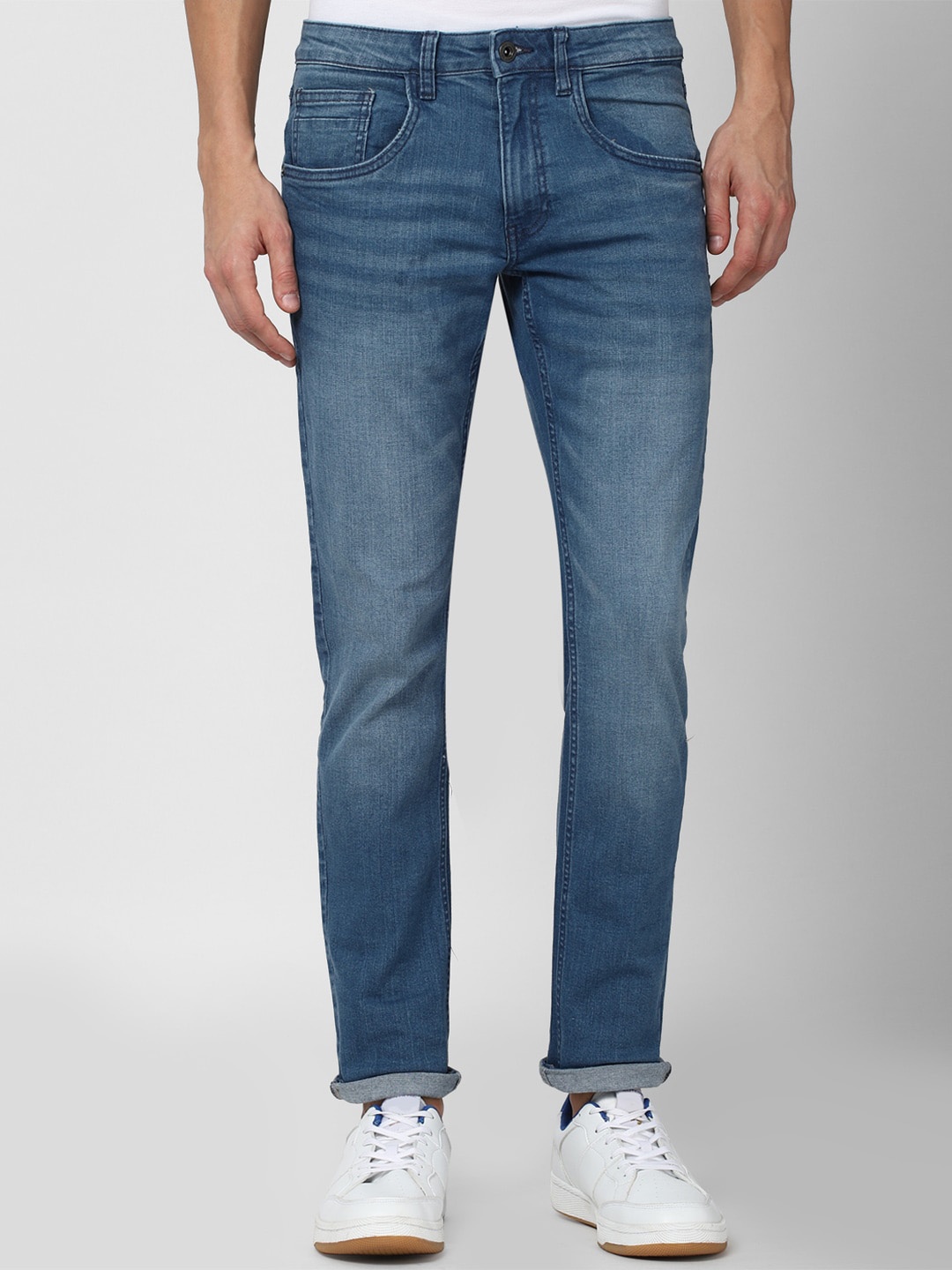 

VAN HEUSEN DENIM LABS Men Blue Skinny Fit Heavy Fade Jeans