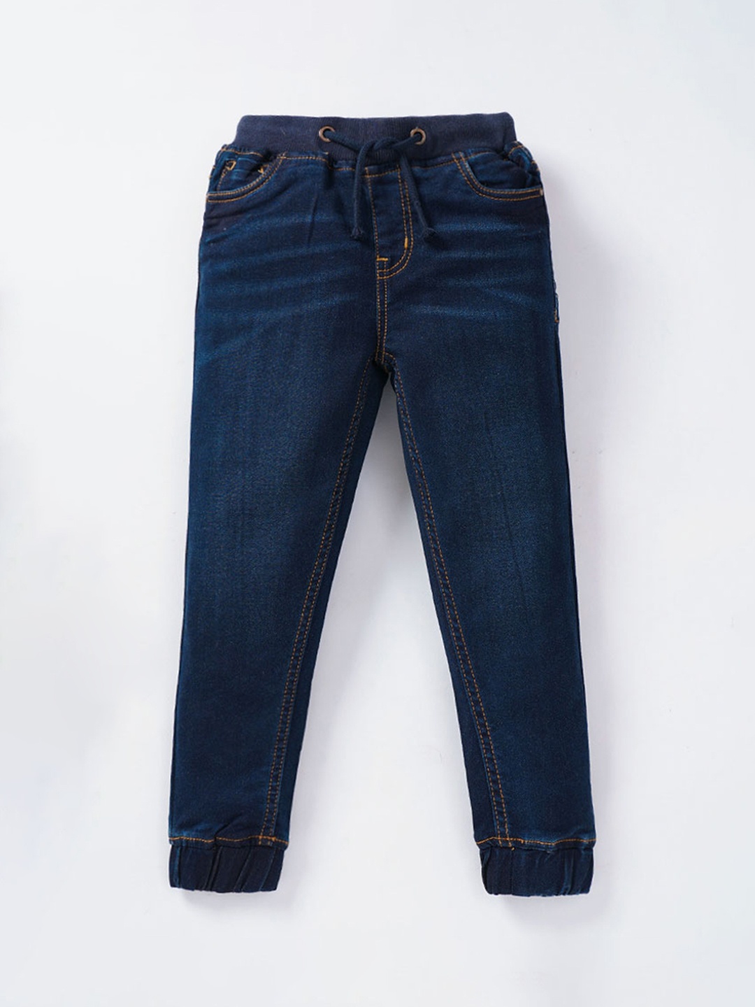 

Ed-a-Mamma Boys Blue Jogger Light Fade Stretchable Jeans