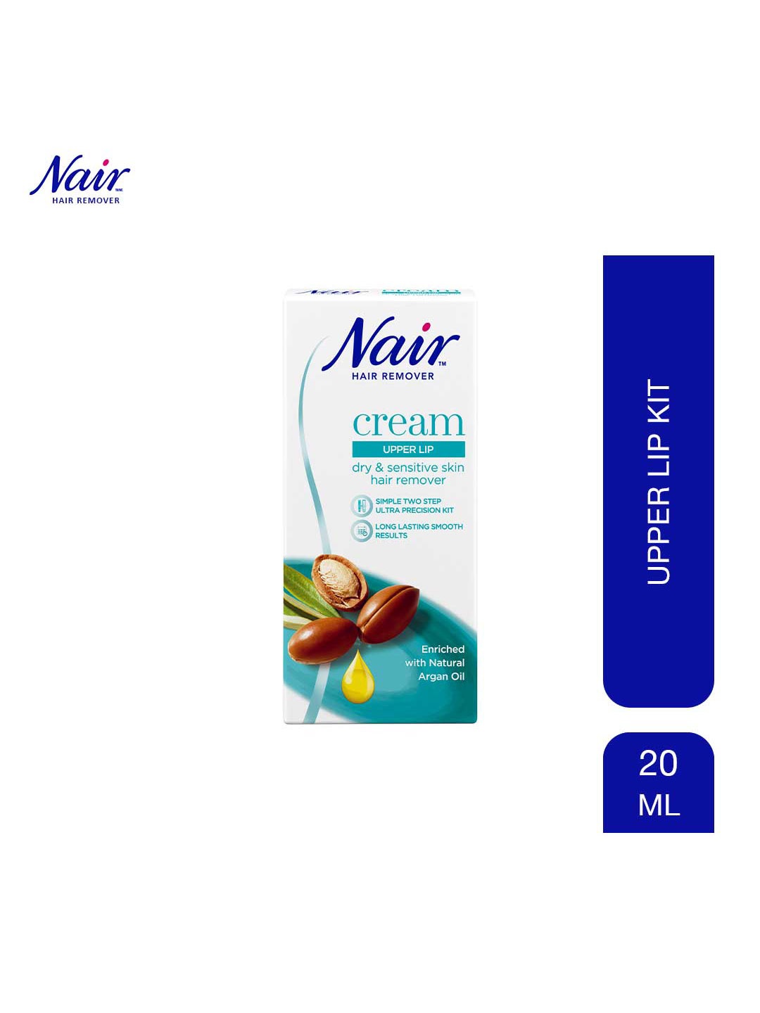 

Nair Upper Lip Hair Removal Cream with Moisturiser 20 ml, White