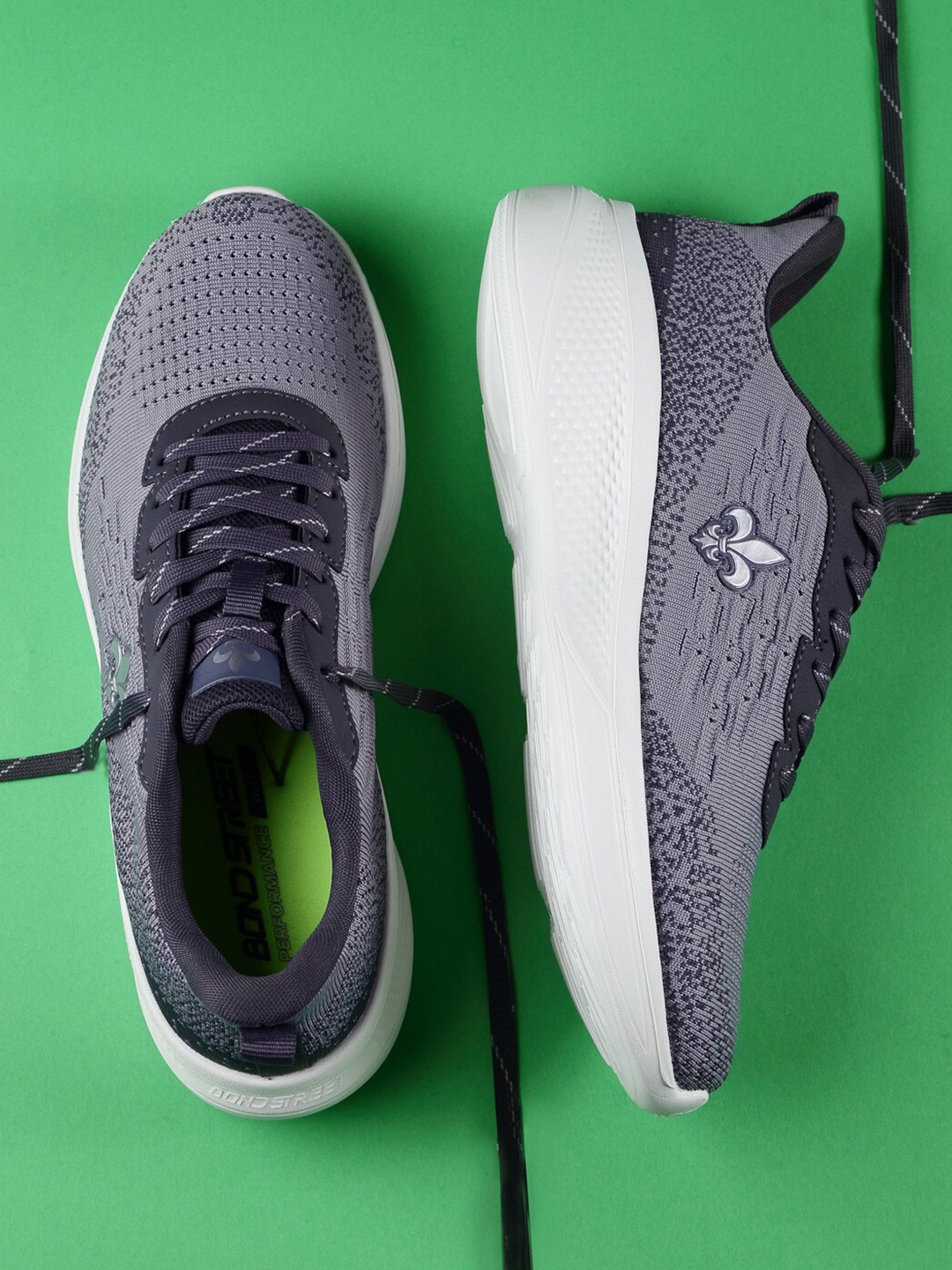 

Bond Street By Red Tape Men Grey Textile Walking Shoes