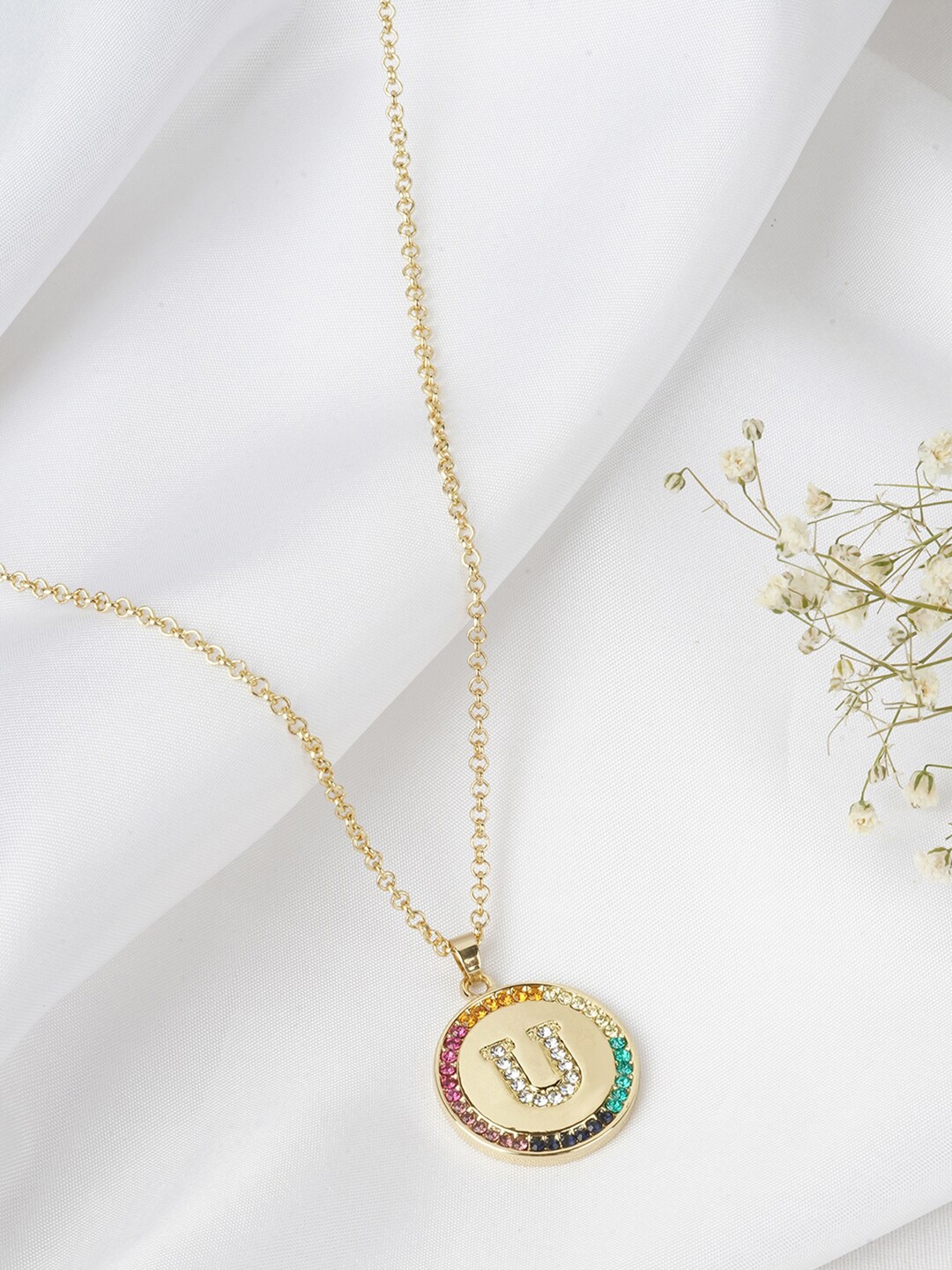 

JOKER & WITCH Gold-Toned & Pink Necklace