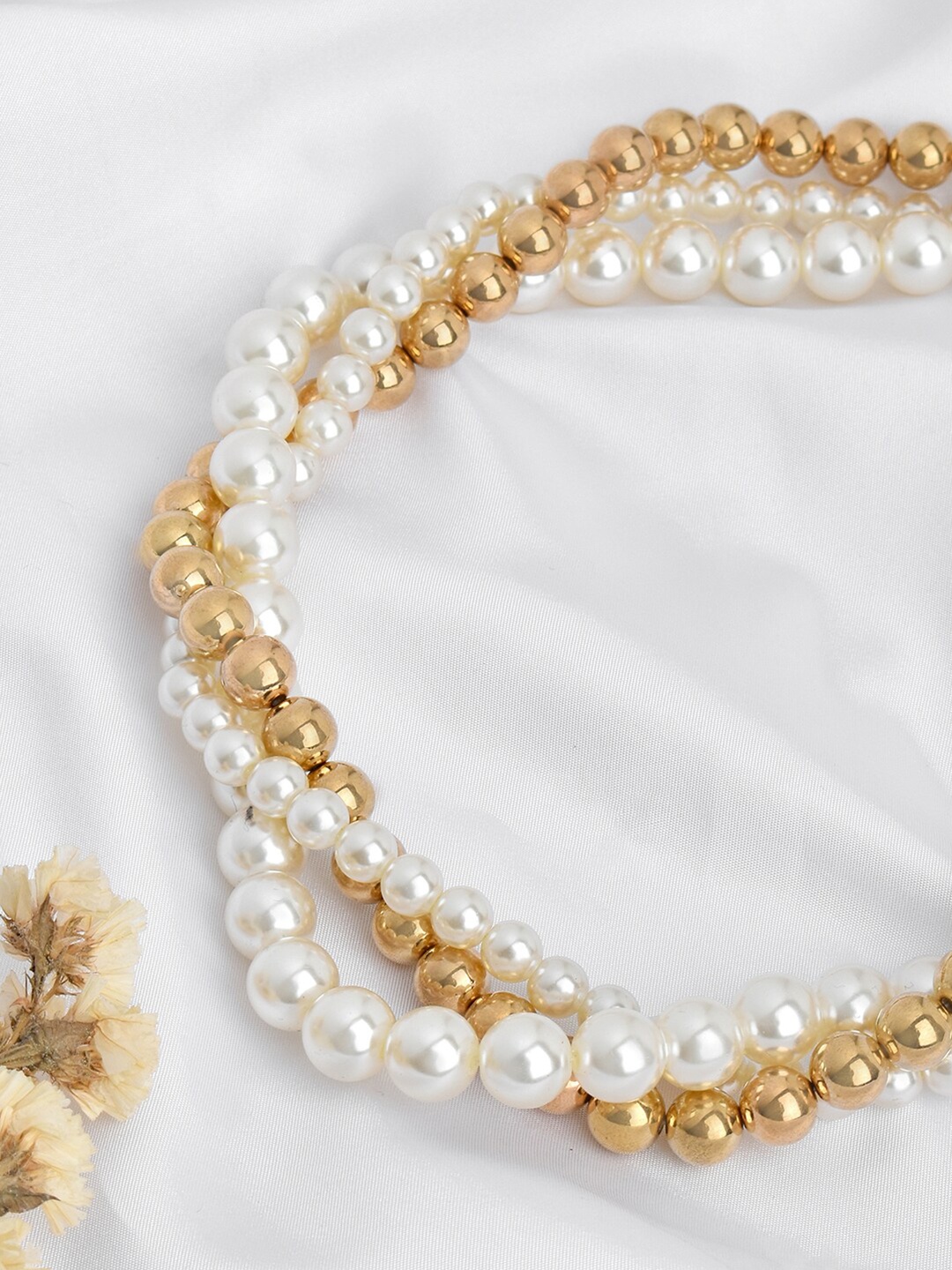 

JOKER & WITCH White & Gold-Toned Layered Necklace