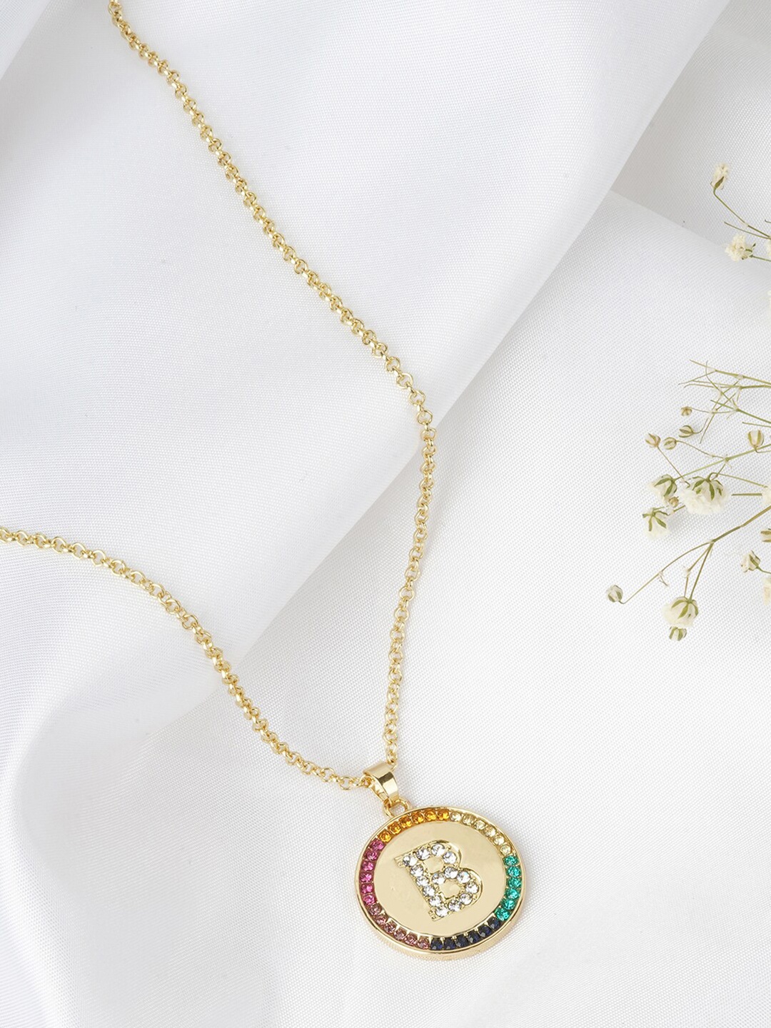 

JOKER & WITCH Gold-Toned & Pink Necklace