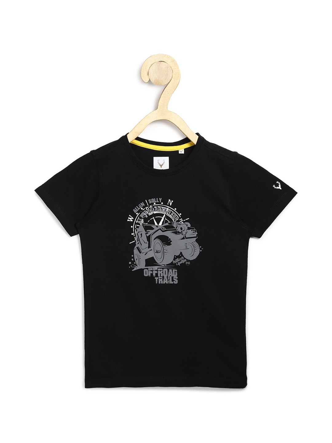 

Allen Solly Junior Boys Black Printed T-shirt