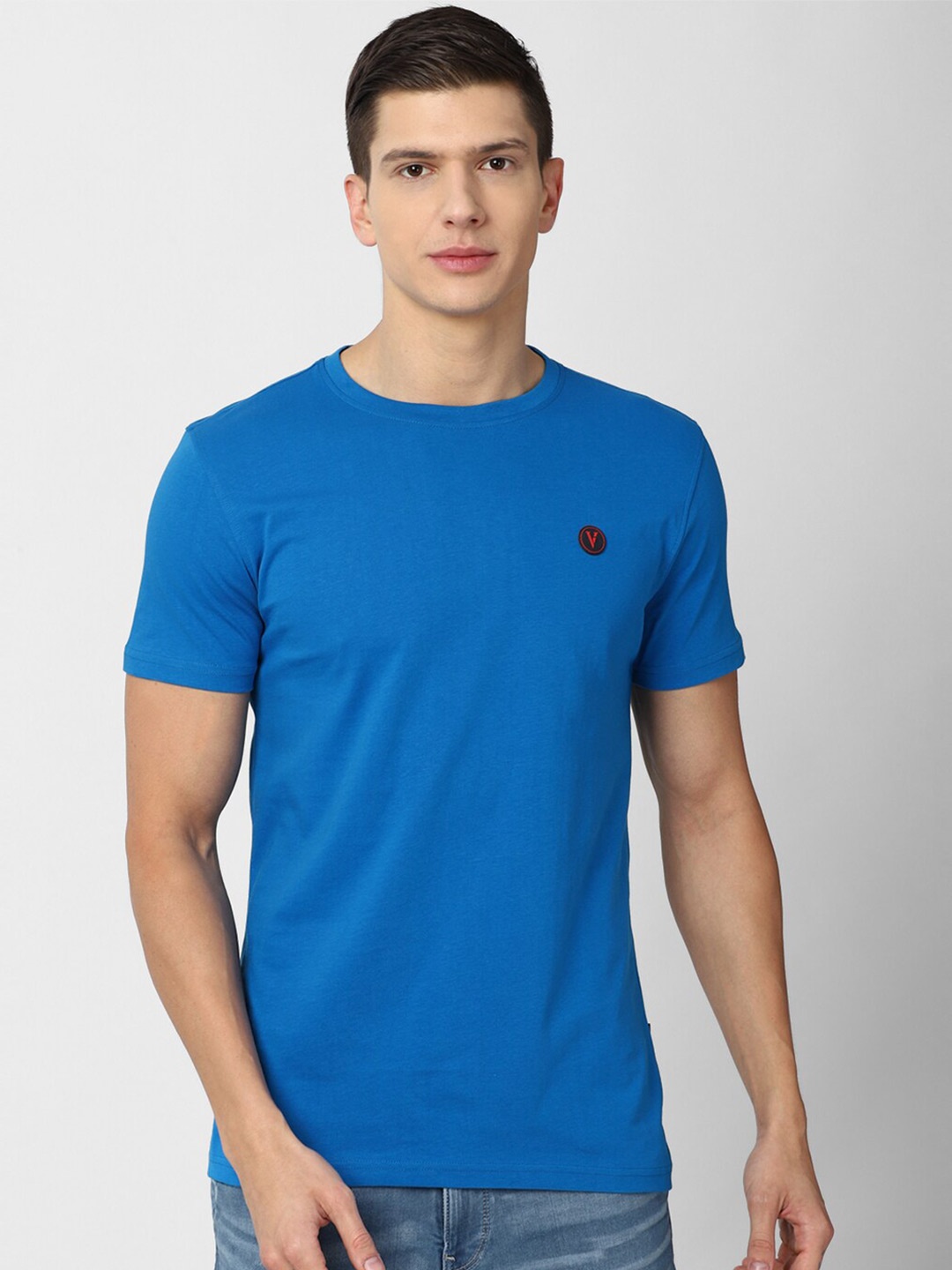 

Van Heusen Sport Men Blue Cotton T-shirt