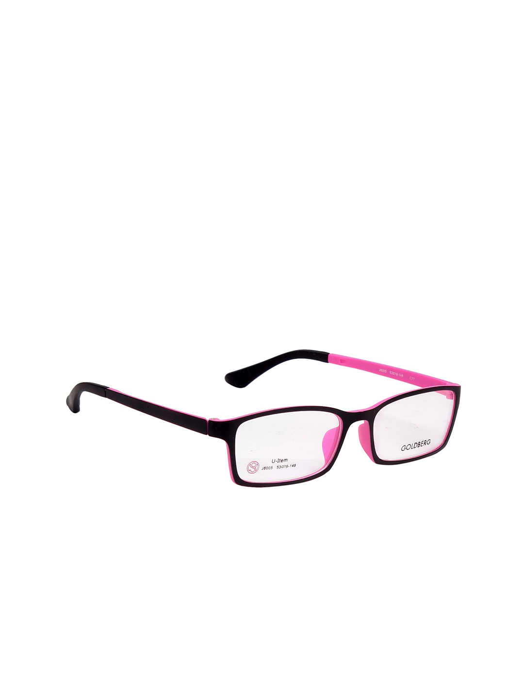 

Gold Berg Black & Pink Full Rim Wayfarer Frames