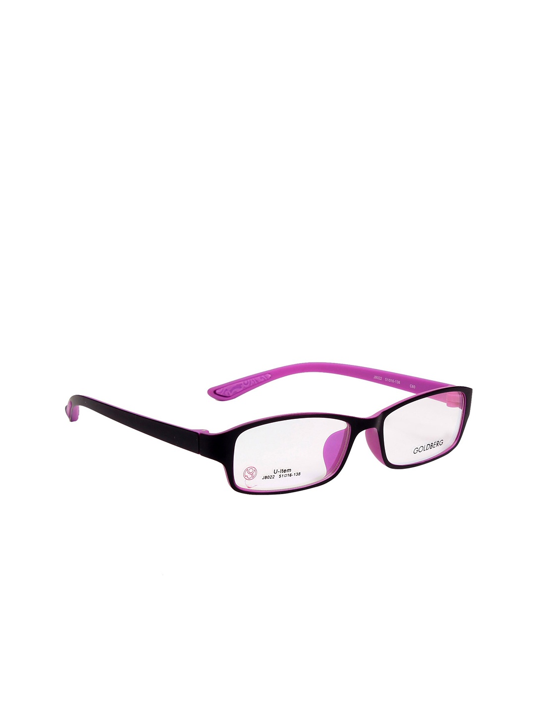 

Gold Berg Unisex Purple & Black Full Rim Rectangle Frames