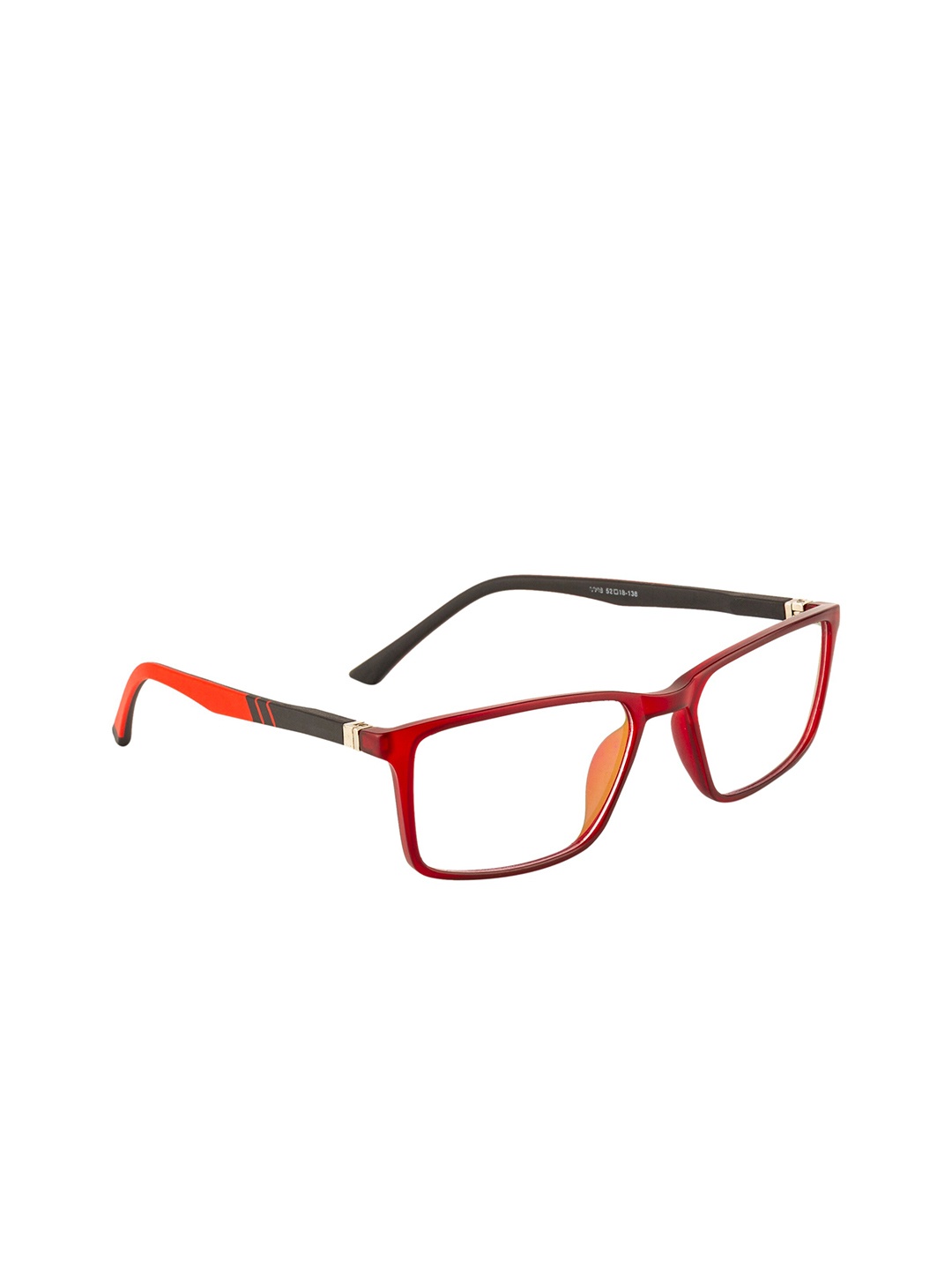 

Gold Berg Unisex Maroon & Black Full Rim Rectangle Frames Eyeglasses