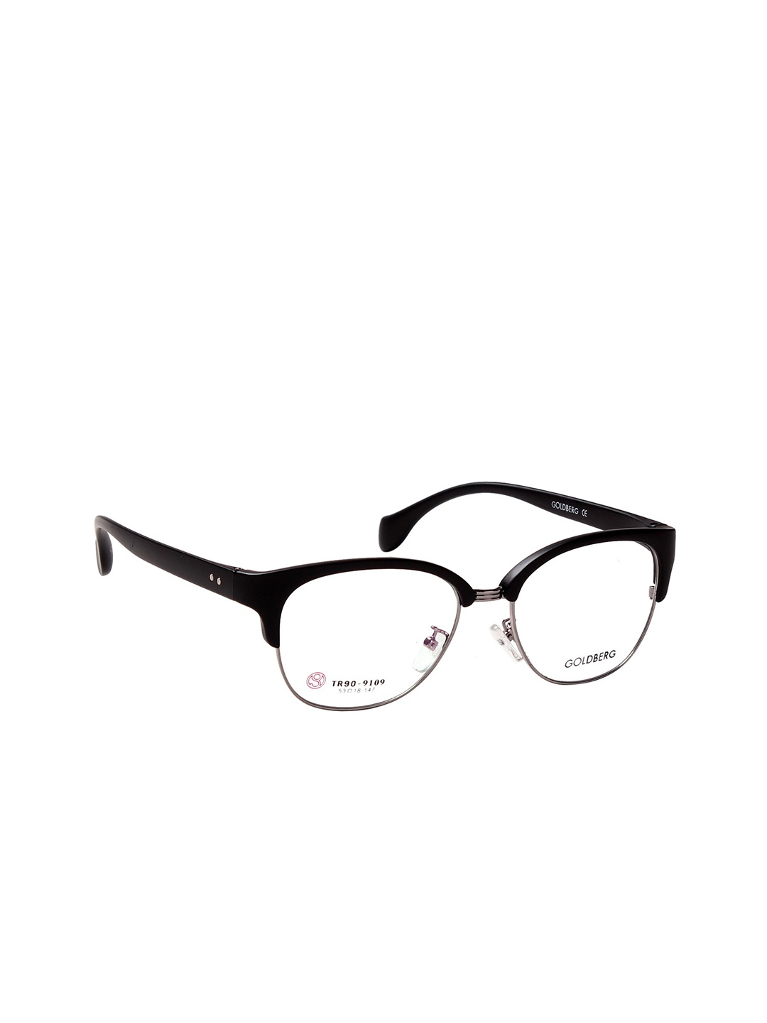 

Gold Berg Women Black Solid Full Rim Cateye Frames Eyeglasses