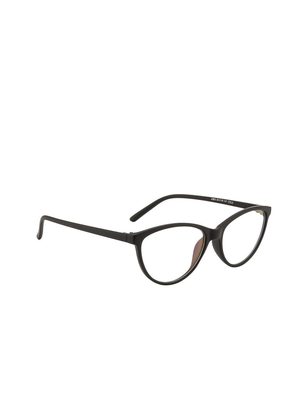 

Gold Berg Women Black & Transparent Full Rim Cateye Frames