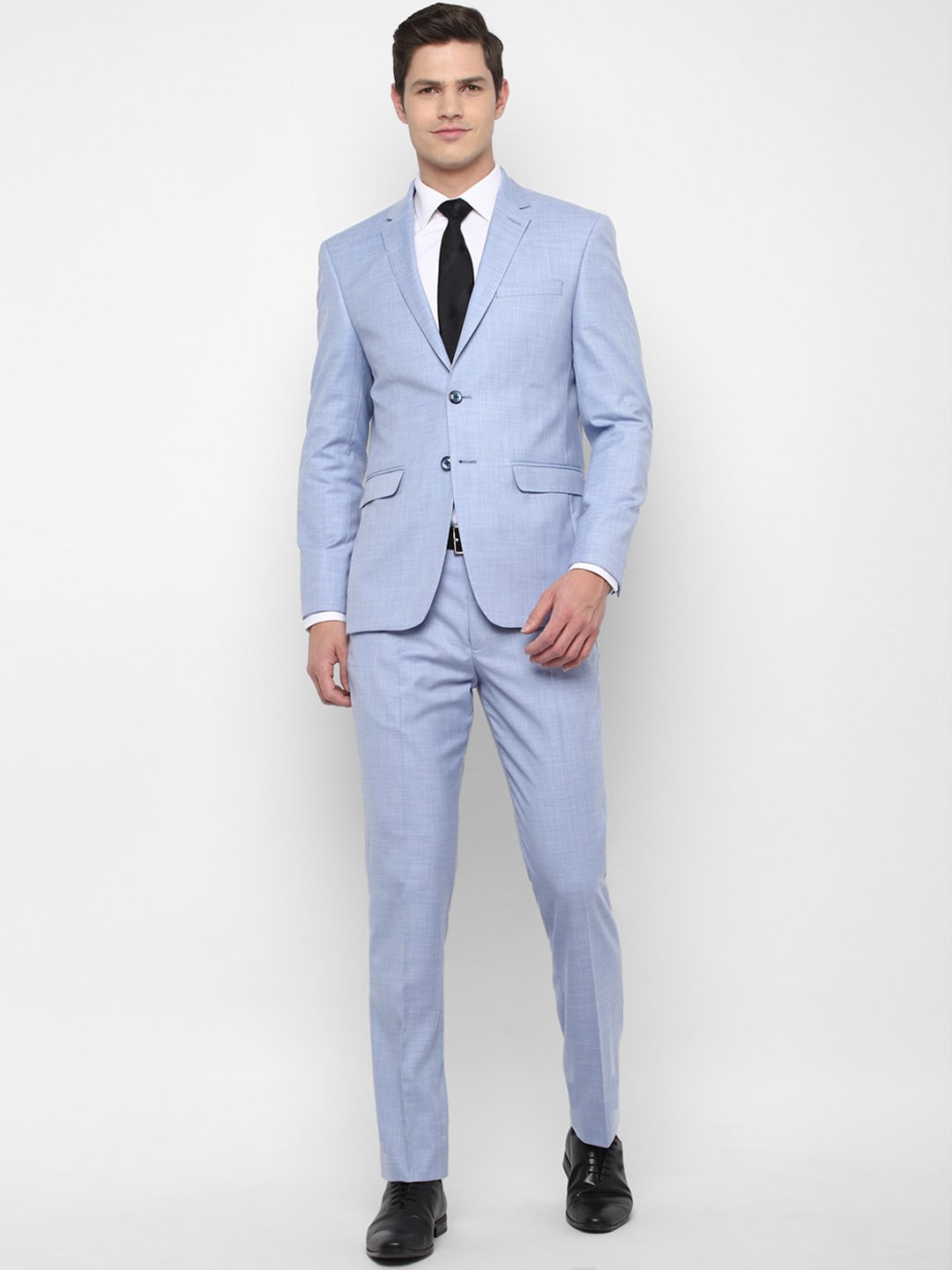 

Allen Solly Men Blue Single-Breasted Slim-Fit 2-Piece Suit