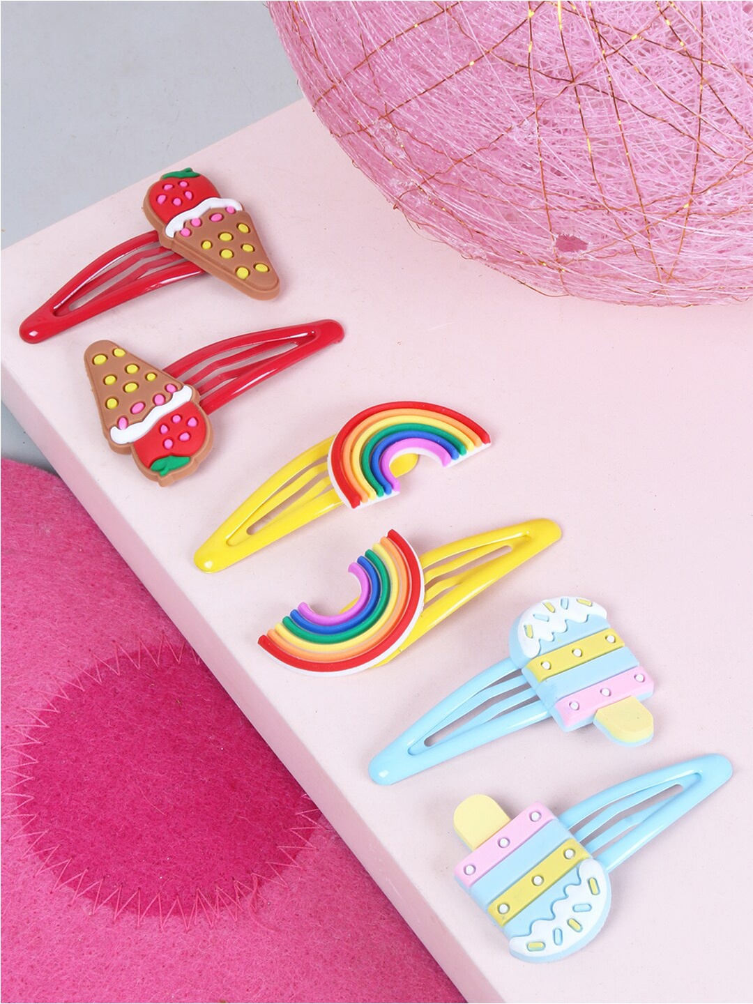 

lil' star Girls Set Of 3 Kids Clips, Multi