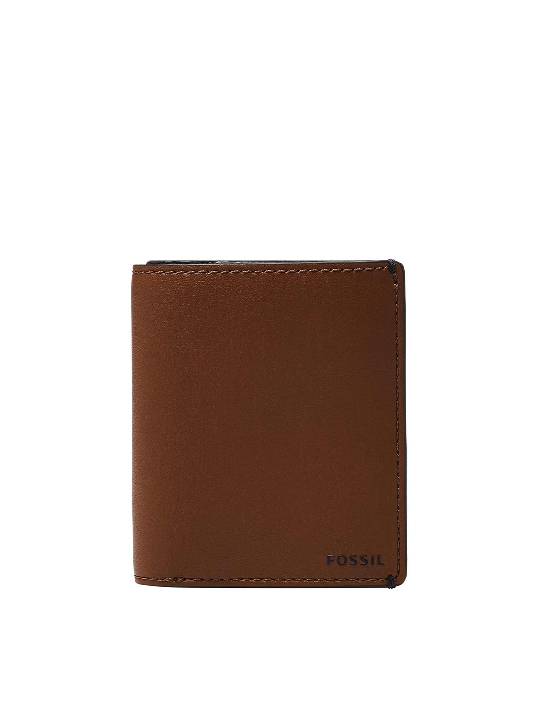 

Fossil Men Brown PU Two Fold Wallet