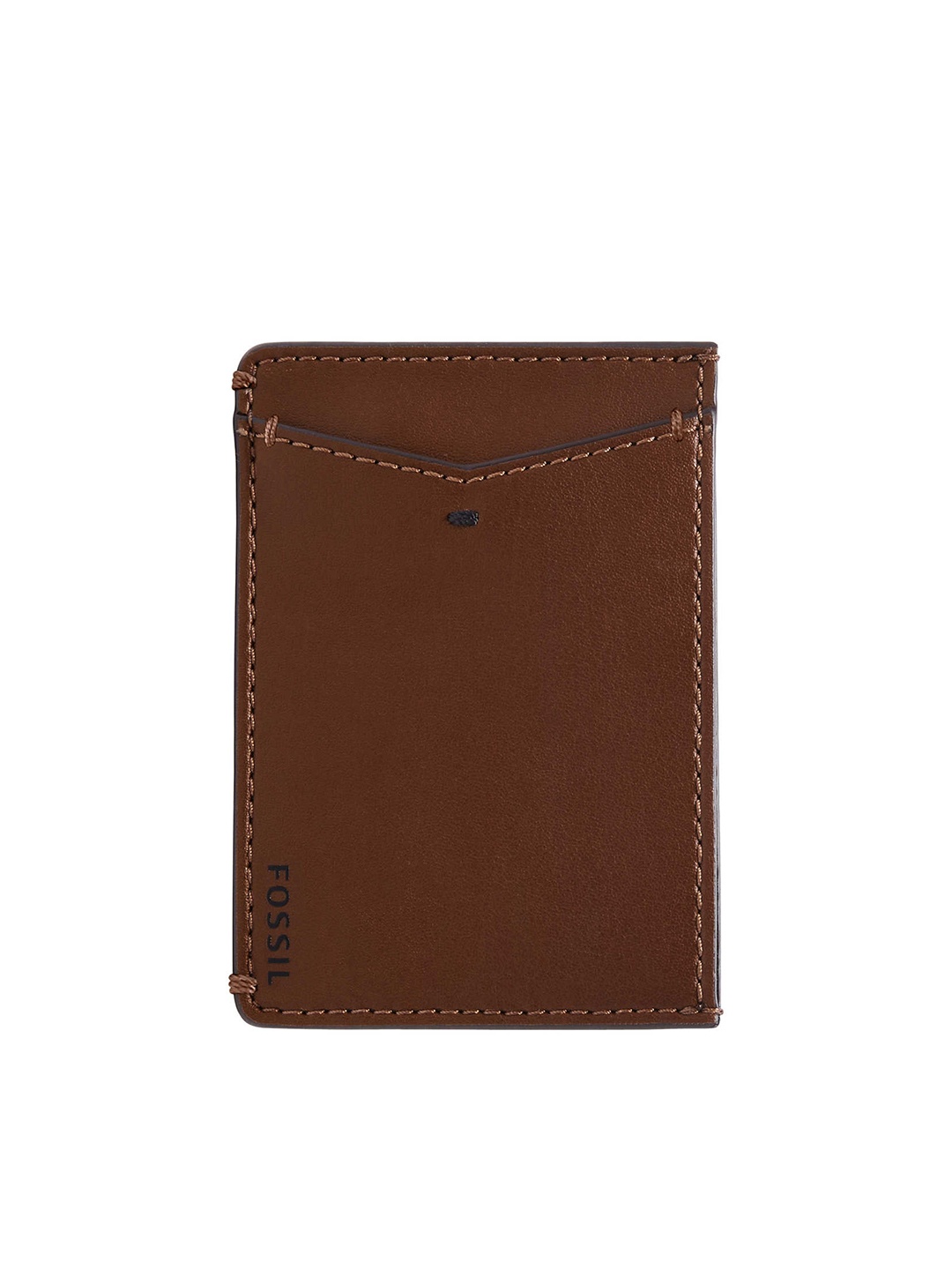

Fossil Men Brown PU Card Holder