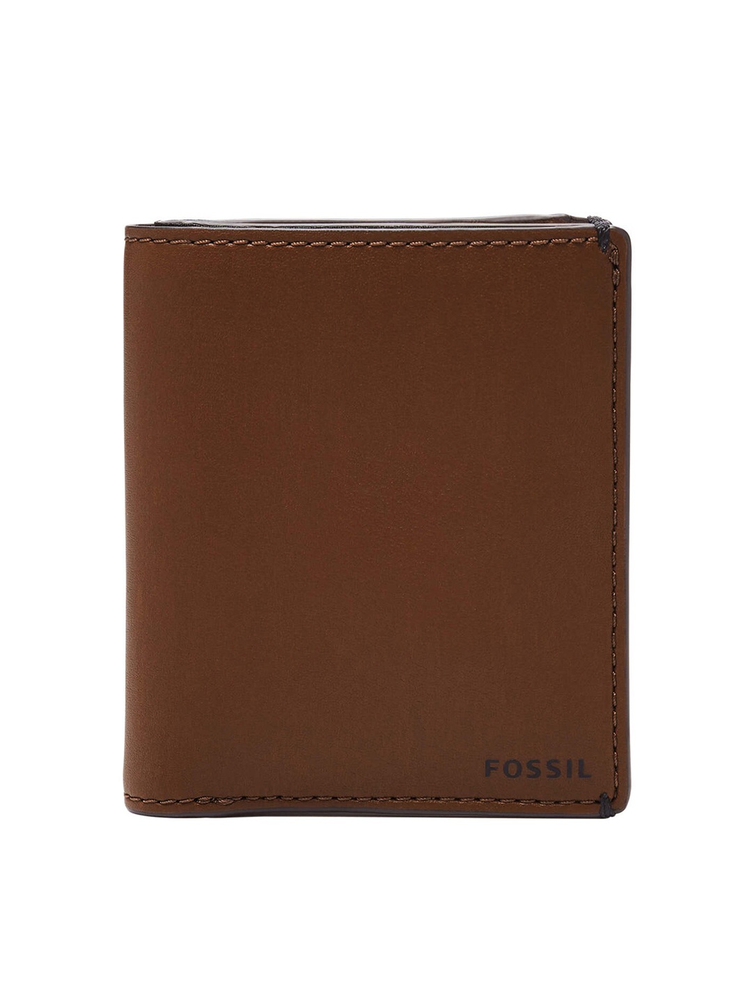 

Fossil Men Brown PU Two Fold Wallet