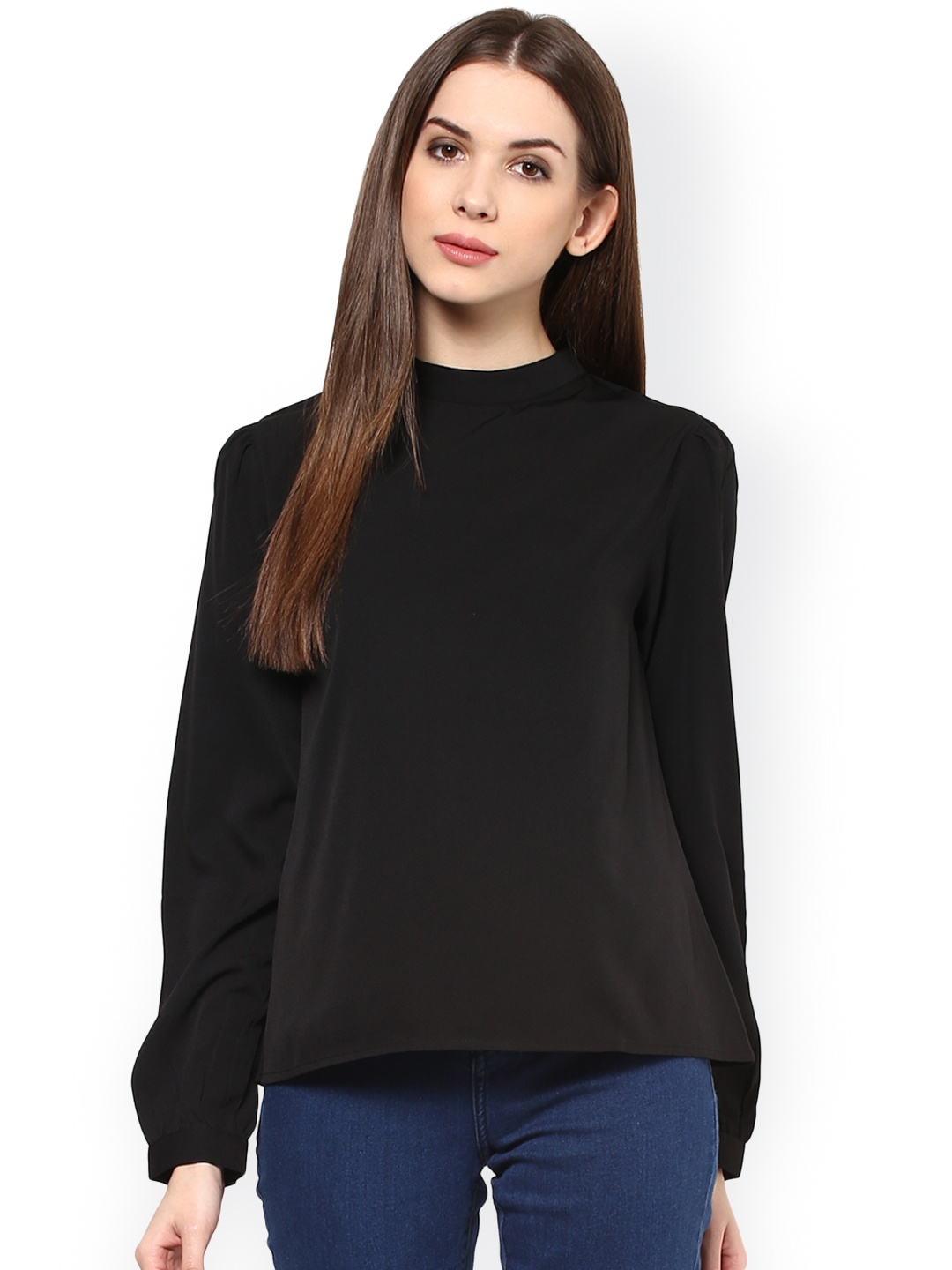 

Harpa Black Styled Back Top