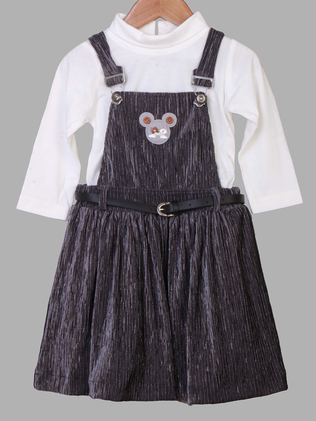 

Enfance Black & White Cotton Pinafore Dress