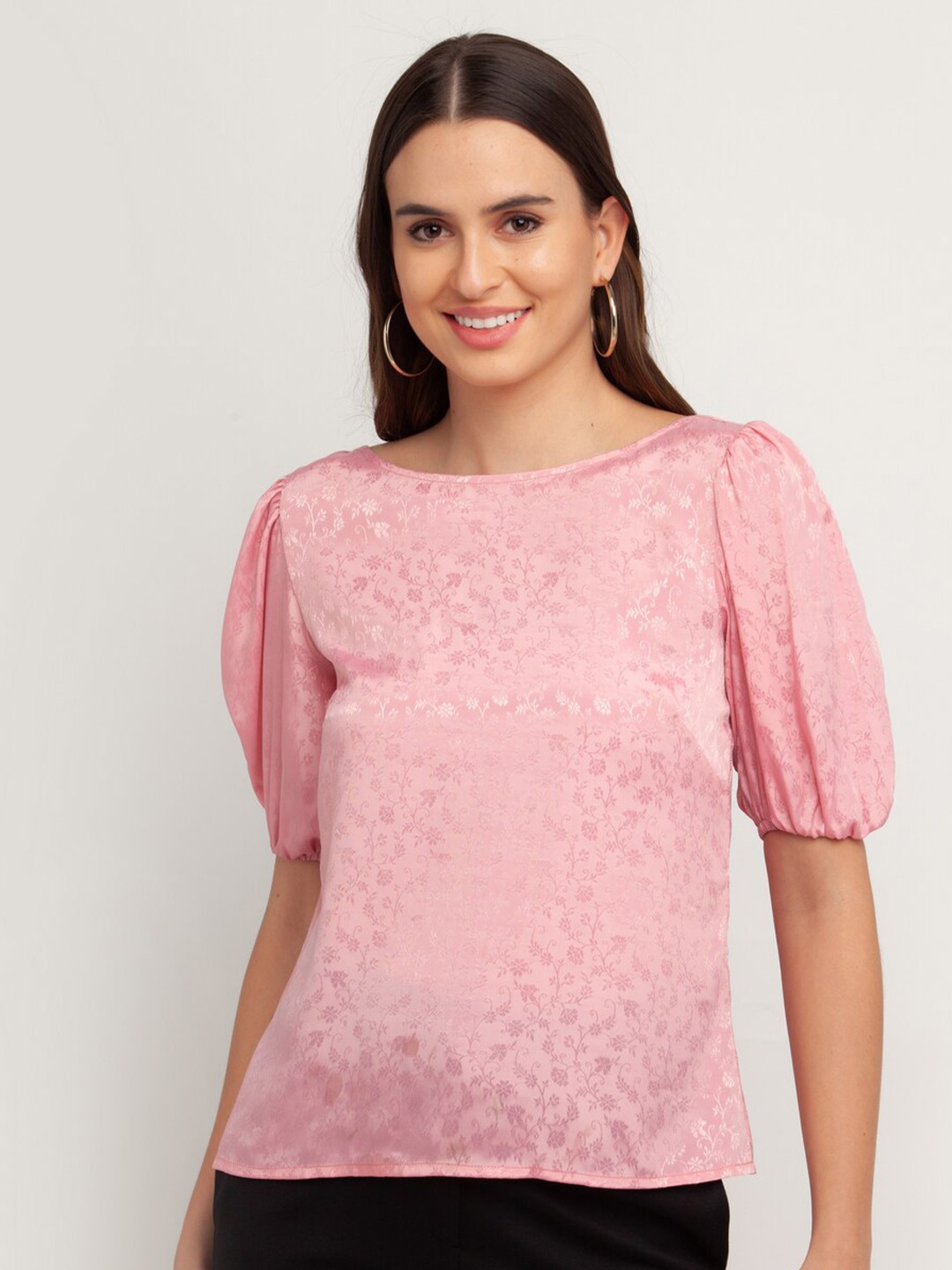 

Zink London Pink Floral Top