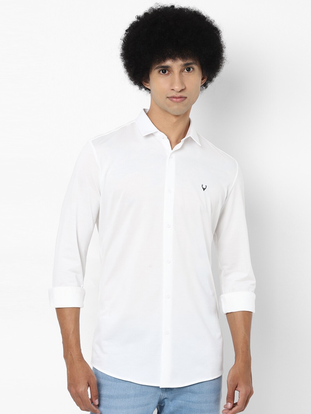 

Allen Solly Men White Slim Fit Casual Shirt