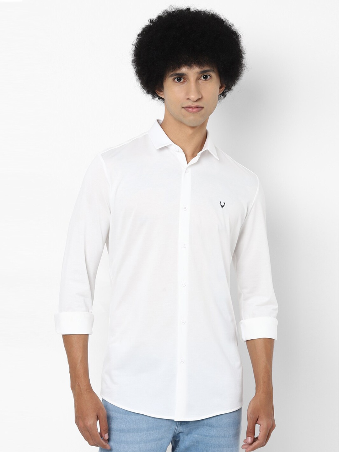 

Allen Solly Men White Slim Fit Casual Shirt