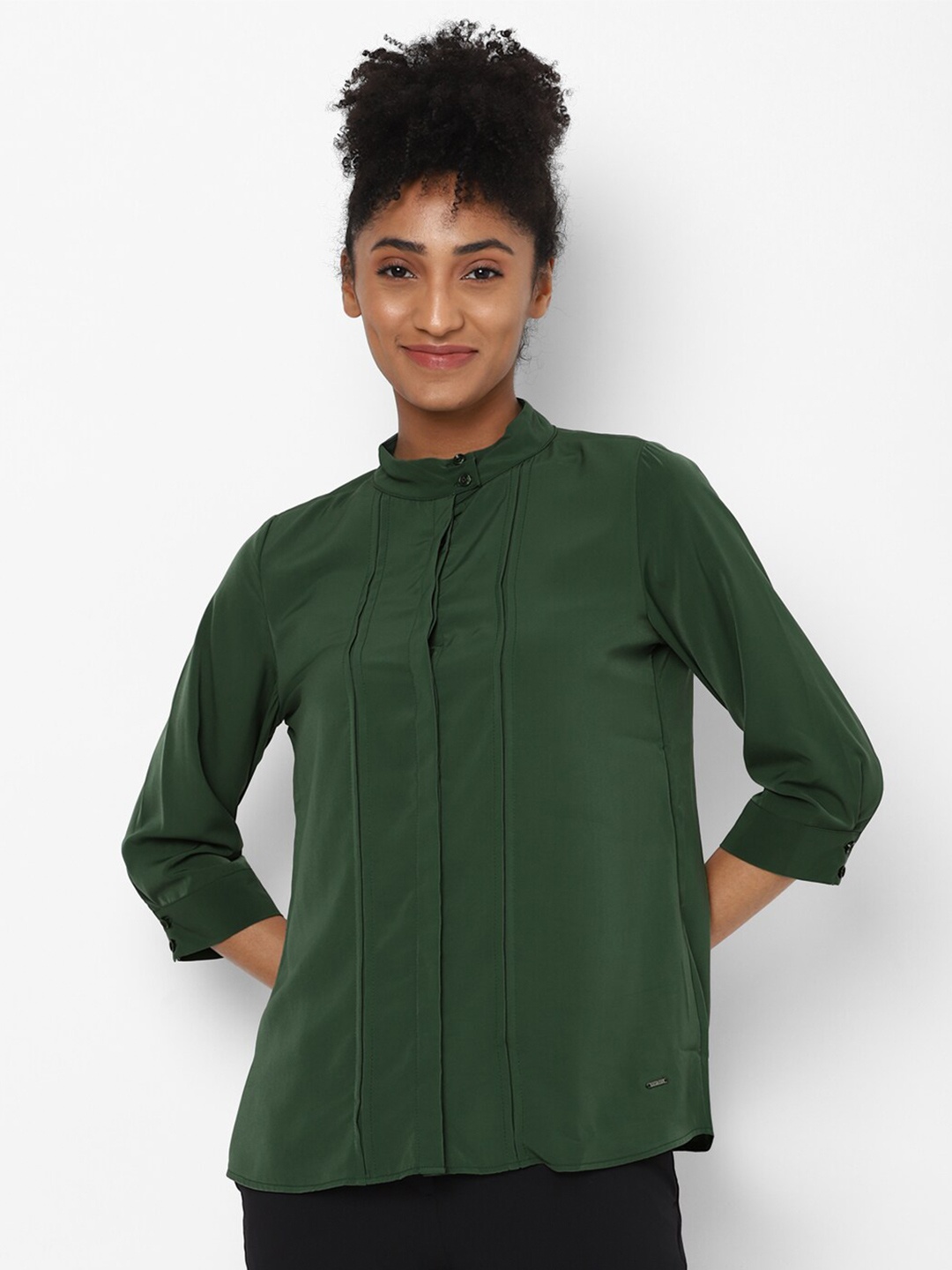 

Allen Solly Woman Women Green Casual Shirt