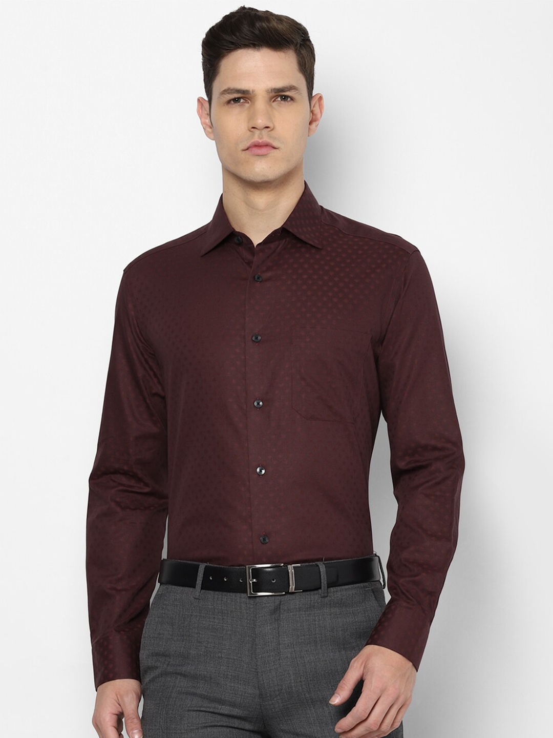 

Louis Philippe Men Brown Formal Shirt