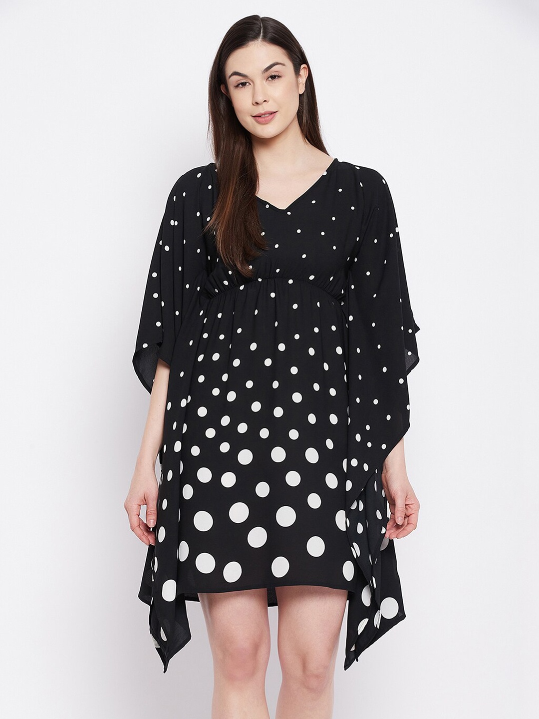 

Clovia Black Printed Nightdress