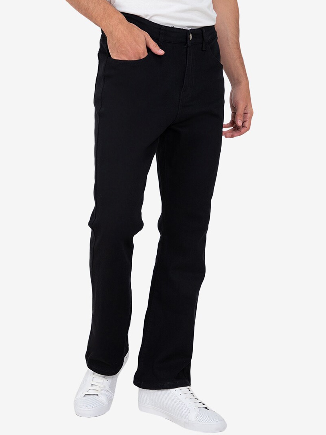 

ZALORA BASICS Men Black Flare Denim Jeans