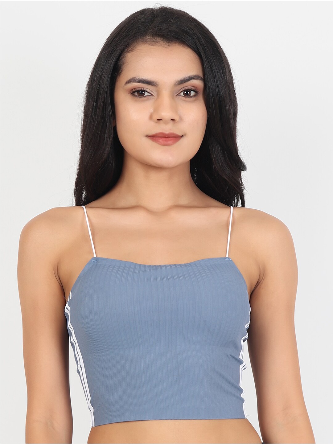 

Lebami Grey & White Seamless Camisole Bra 2110_Grey_30C-Grey