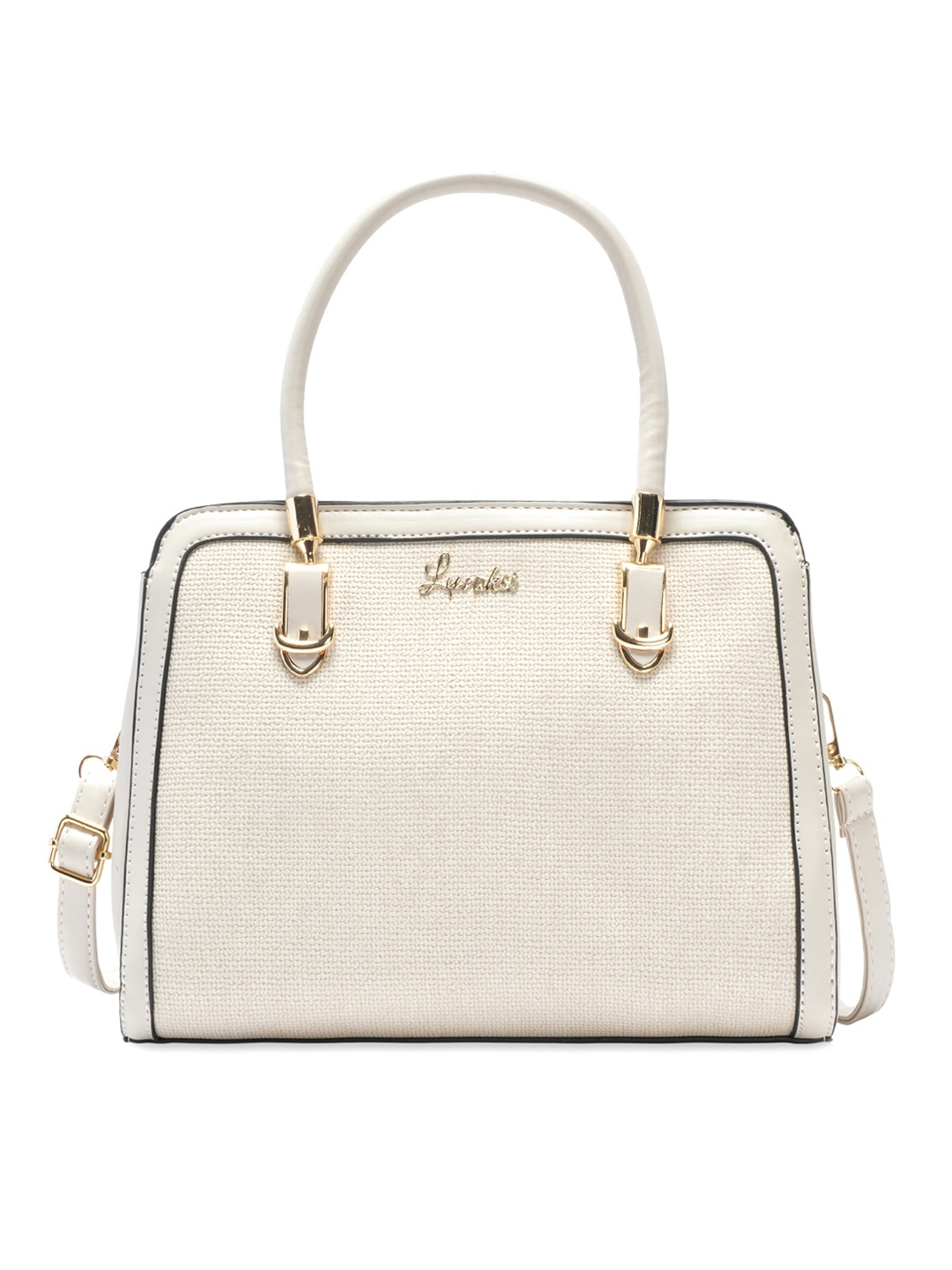 

Luvoksi White PU Structured Handheld Bag