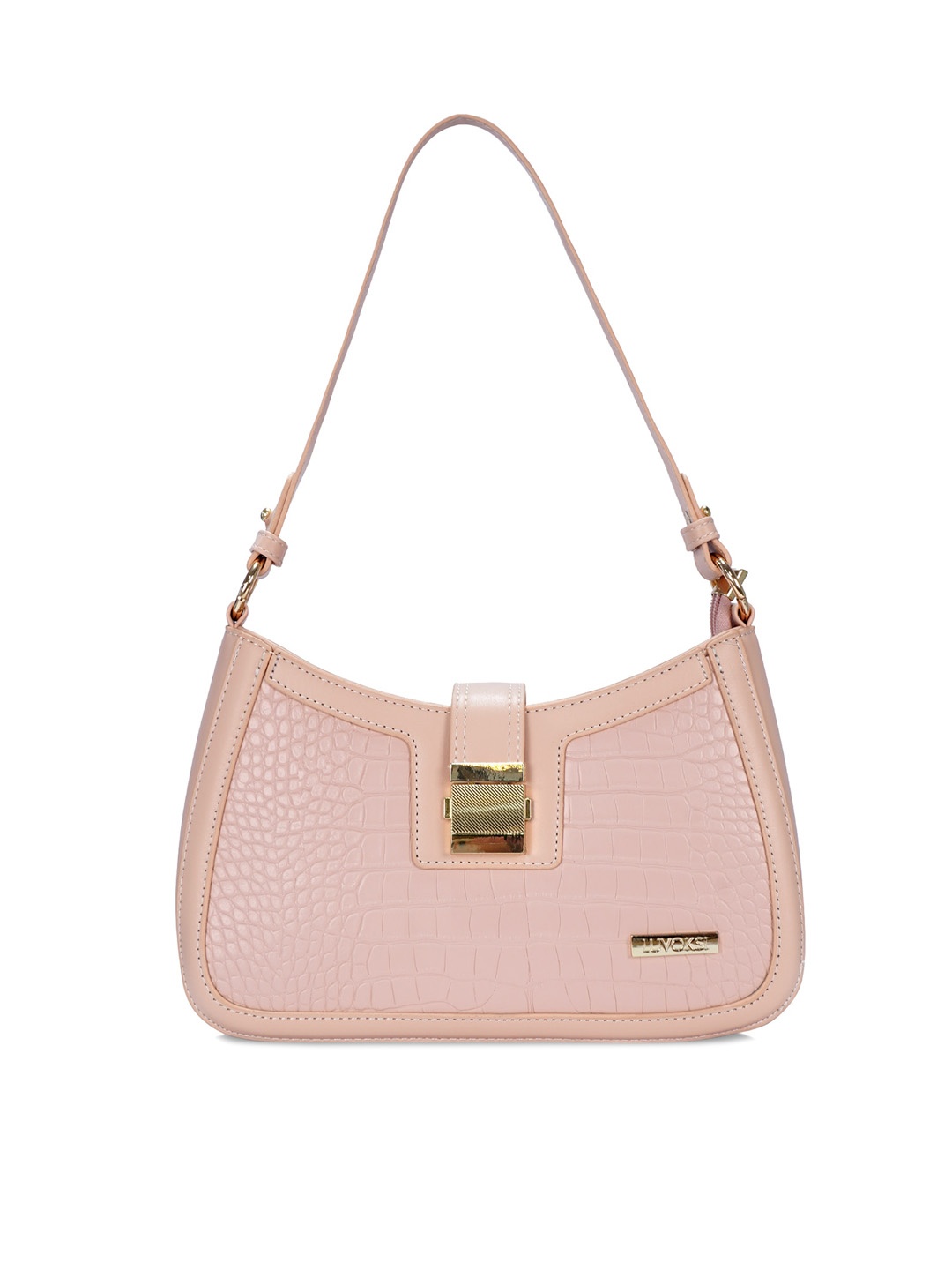 

Luvoksi Women Pink Textured Structured Shoulder Bag