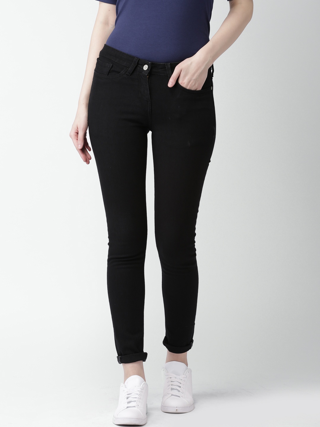 

Mast & Harbour Women Black Skinny Fit Stretchable Jeans