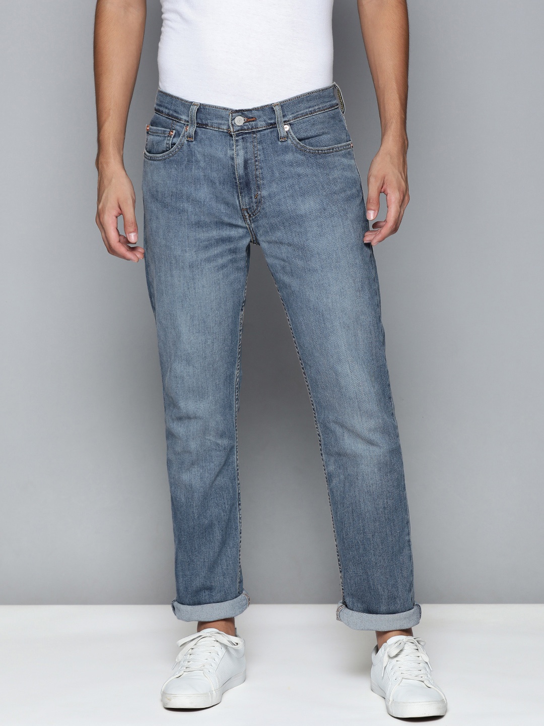 

Levis Men Blue Slim Fit Mid-Rise Light Fade Stretchable Jeans