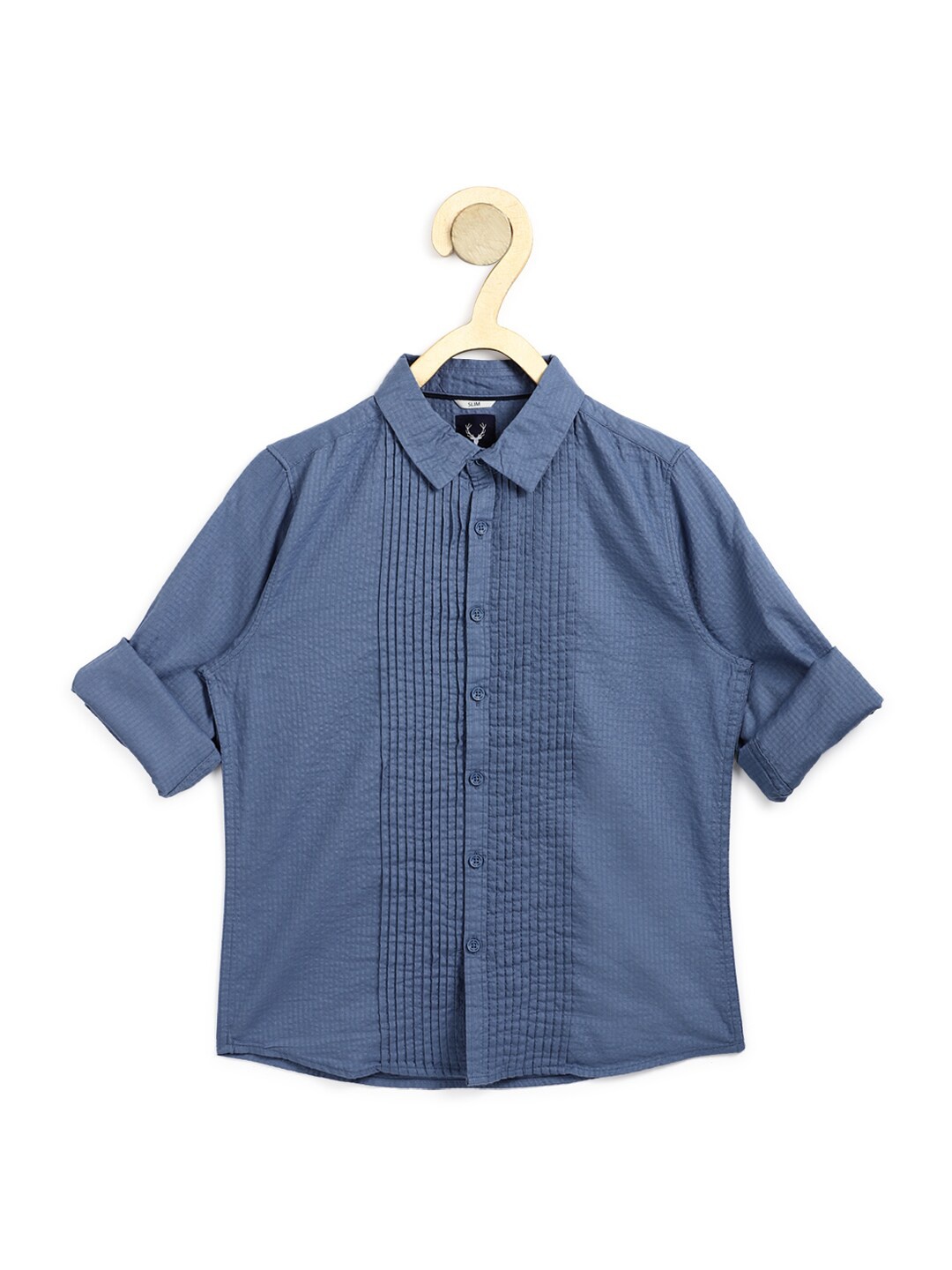 

Allen Solly Junior Boys Blue Slim Fit Casual Shirt