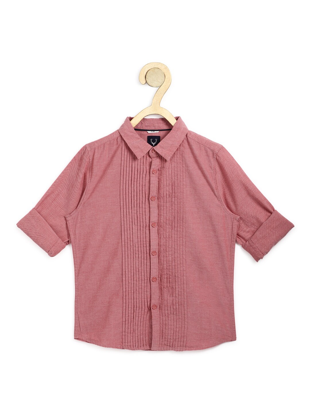 

Allen Solly Junior Boys Pink Slim Fit Cotton Casual Shirt