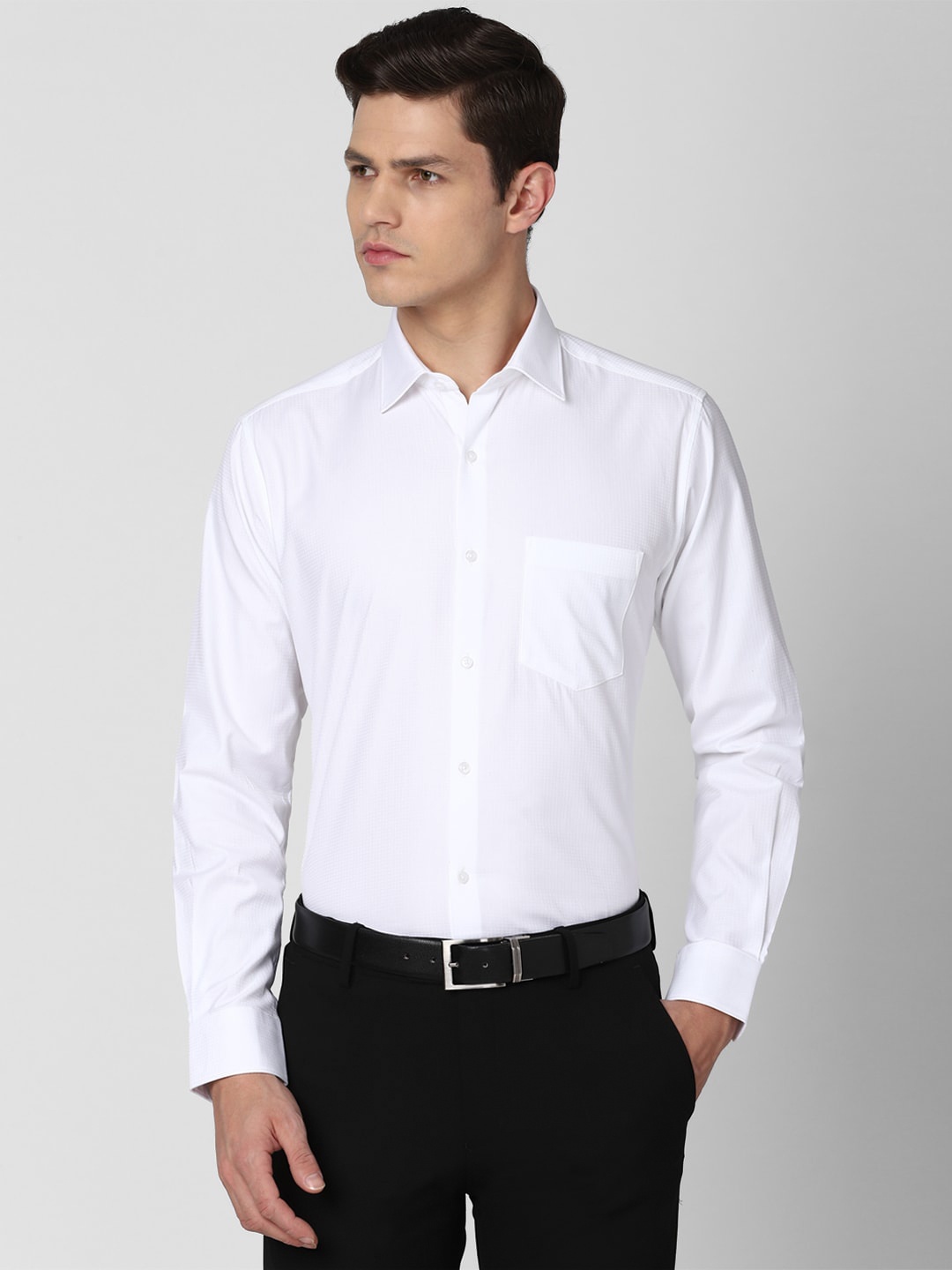 

Van Heusen Men White Regular Fit Pure Cotton Formal Shirt