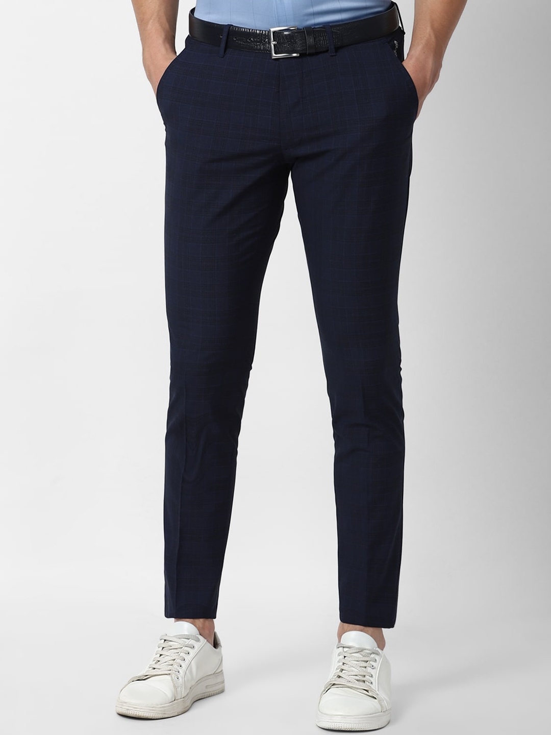 

Louis Philippe Sport Men Navy Blue Slim Fit Trousers