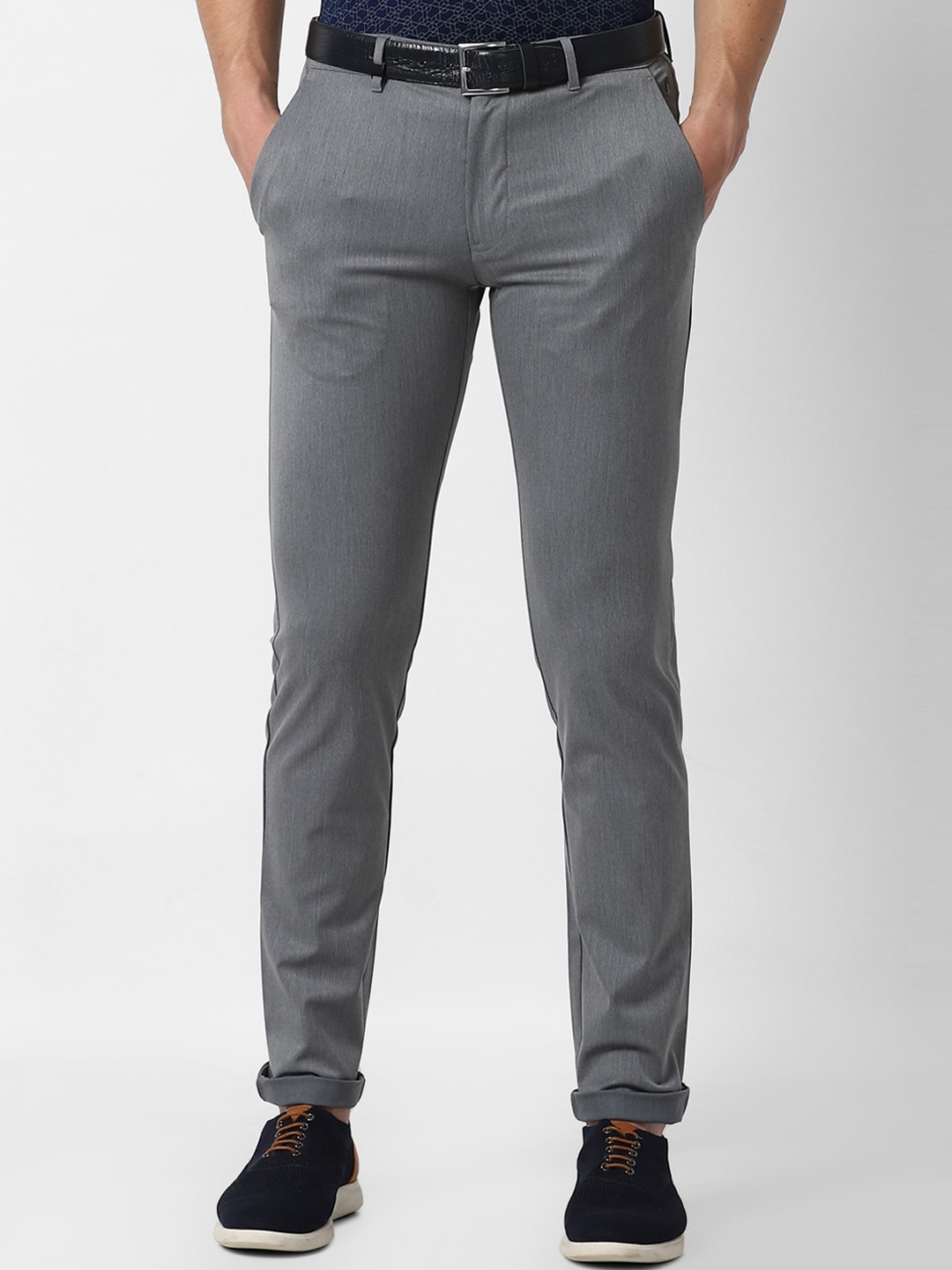 

Louis Philippe Sport Men Grey Slim Fit Formal Trousers