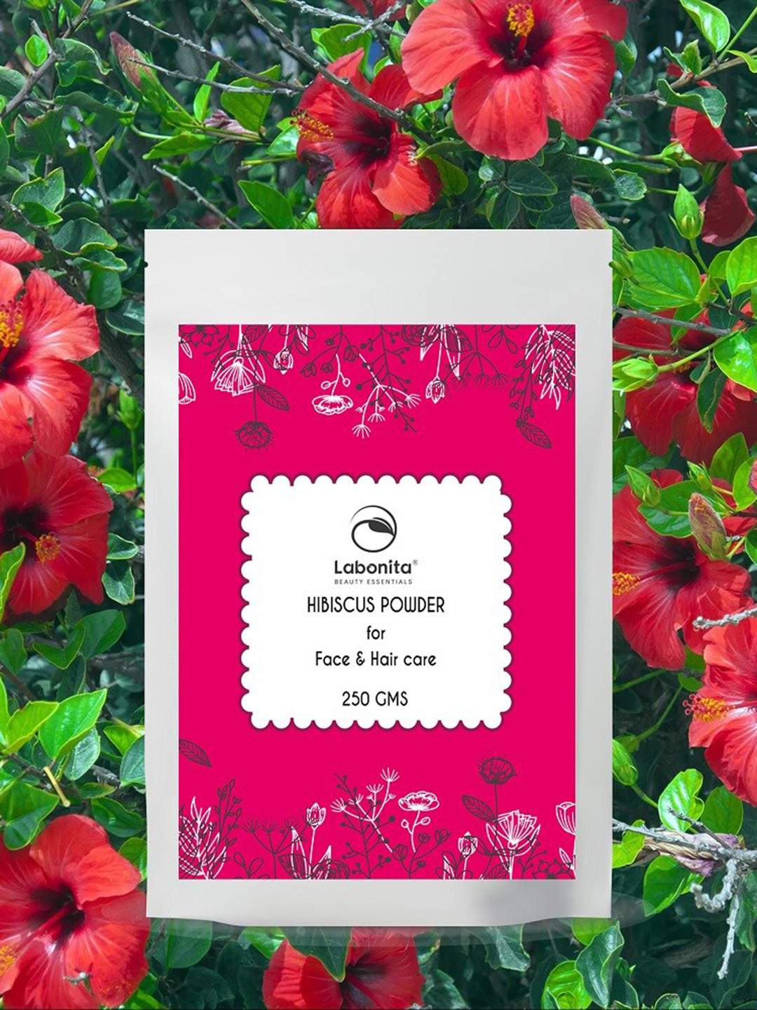 

Labonita Hibiscus Powder for Skin & Hair - 250 g, Pink