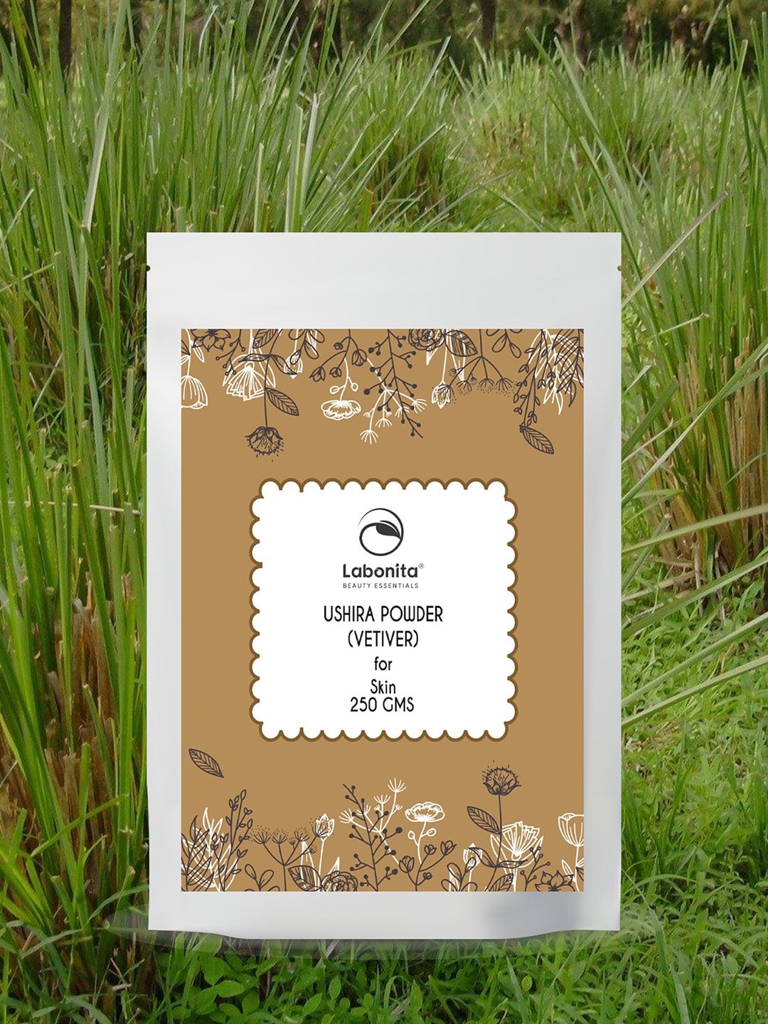 

Labonita 100% Natural Ushira Vetiver Skin Powder 250 g, Brown