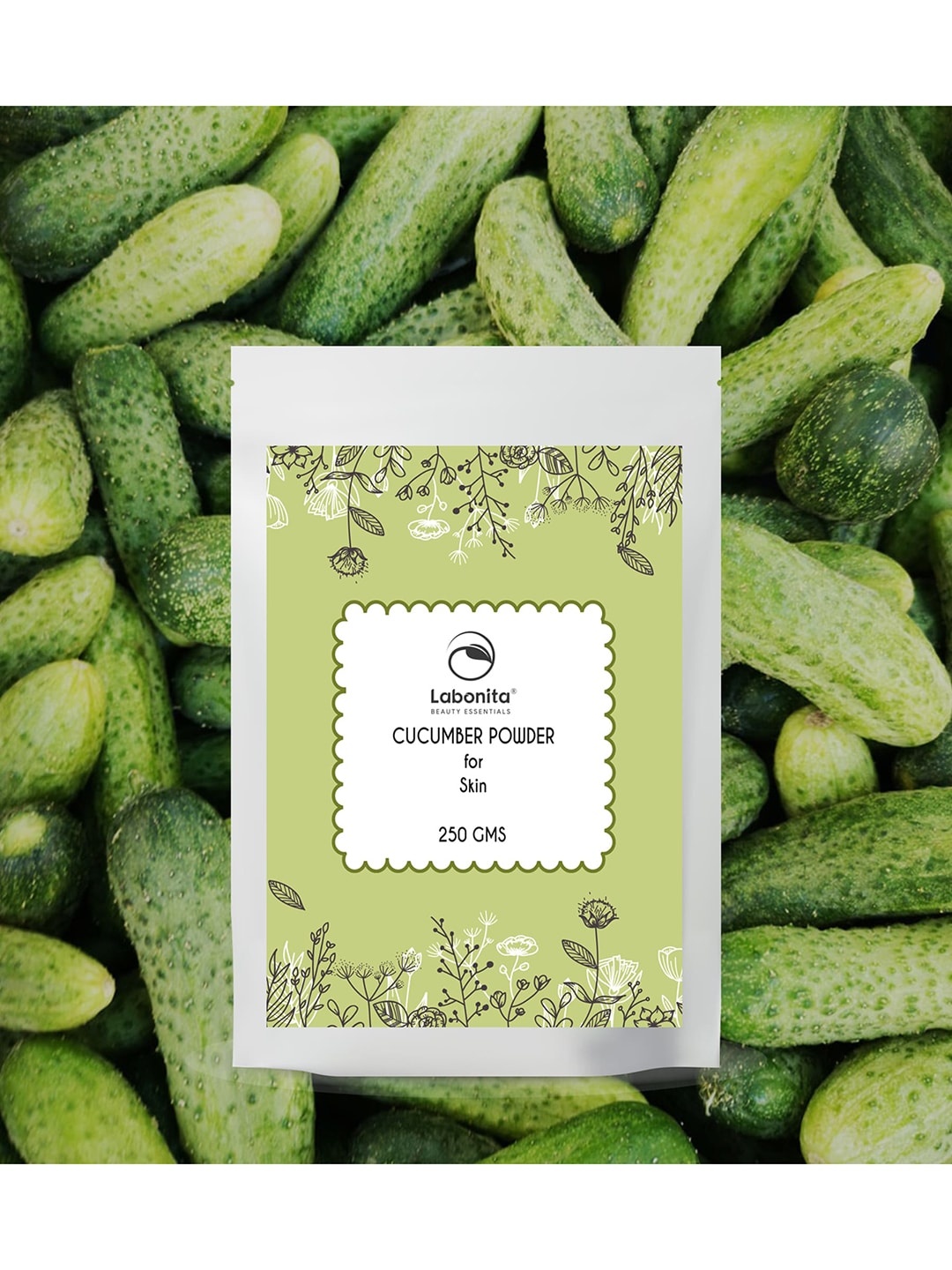 

Labonita 100% Natural Cucumber Skin & Body Powder 250 g, Green