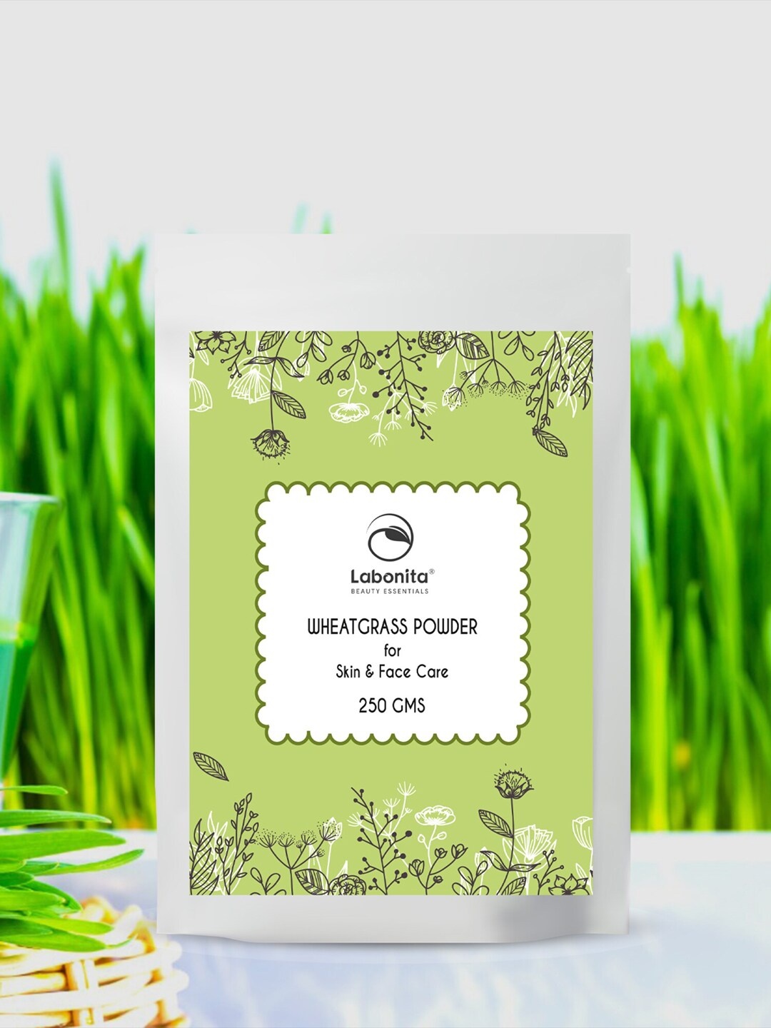 

Labonita 100% Natural Wheat Grass Skin & Face Powder 250 g, Green