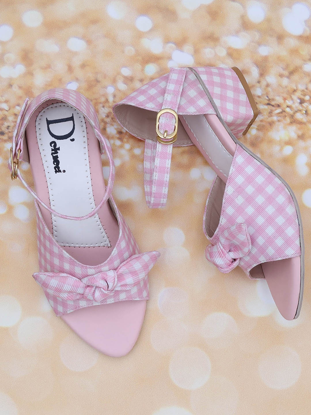 

DChica Girls Pink Block Mules