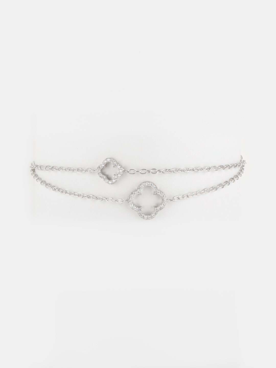 

SHAYA Women Silver-Toned Silver Charm Bracelet