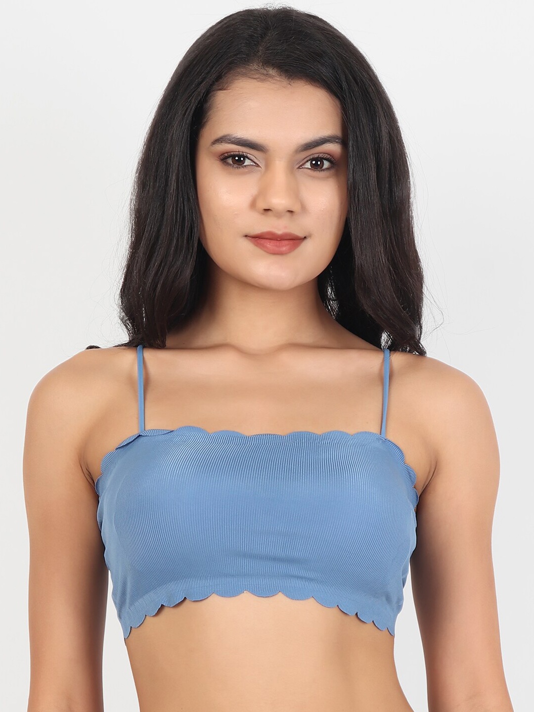 

Lebami Grey Bandeau Seamless Bra