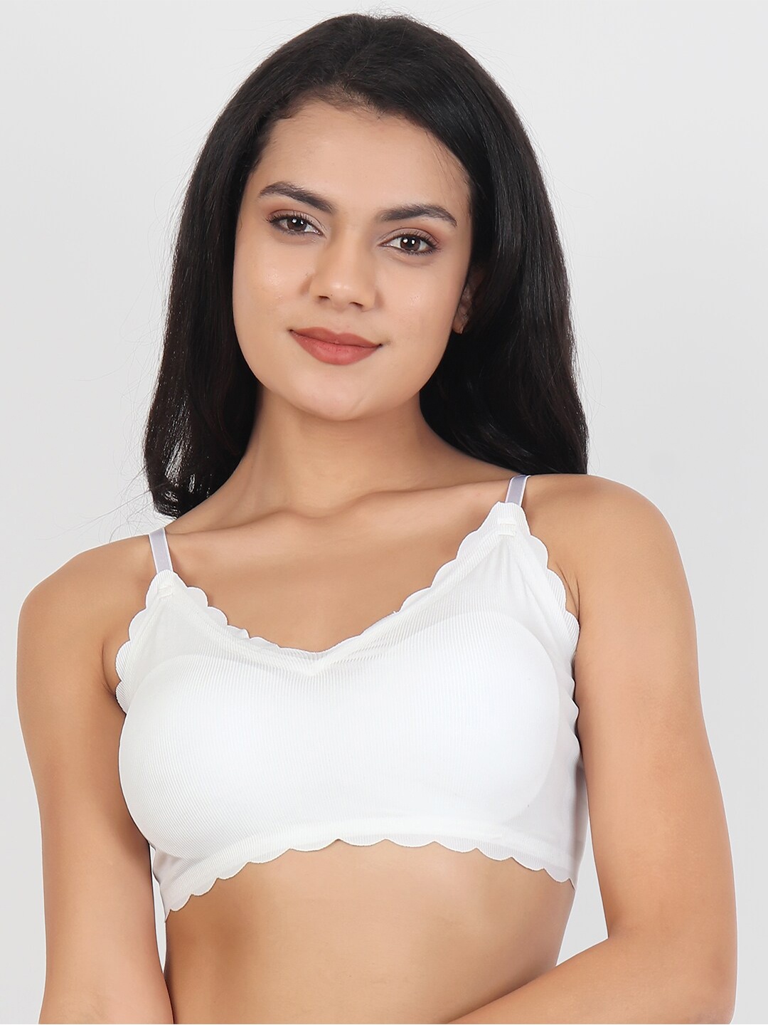 

Lebami White Bralette Non-Wired Bra